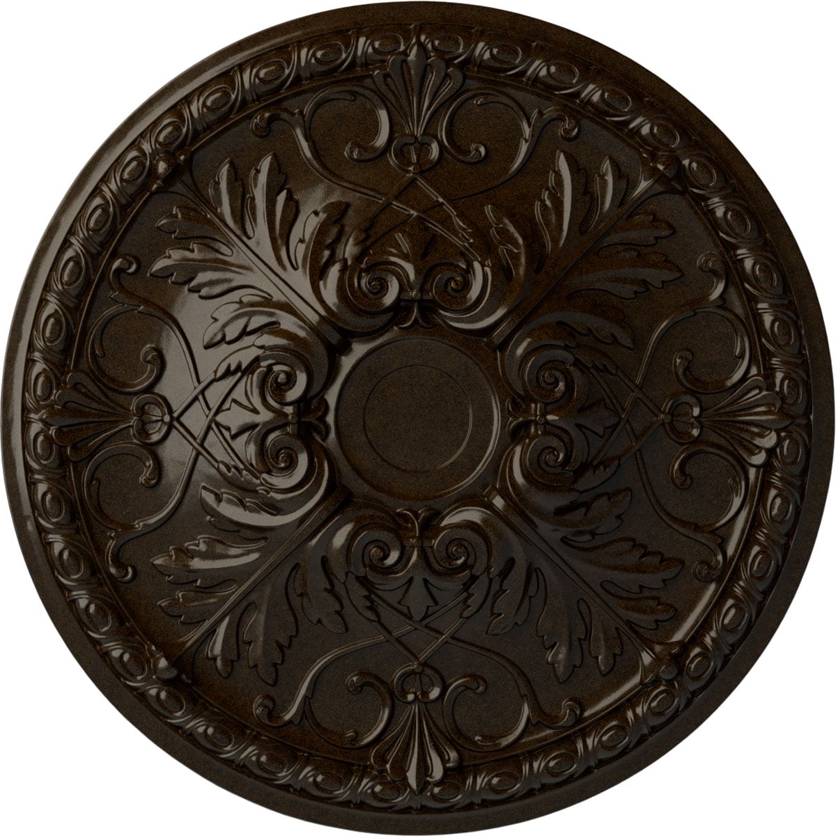 Ekena Millwork CM32TNBZS Tristan 32.375-in W x 32.375-in L Painted Bronze Polyurethane Whole Ceiling Medallion