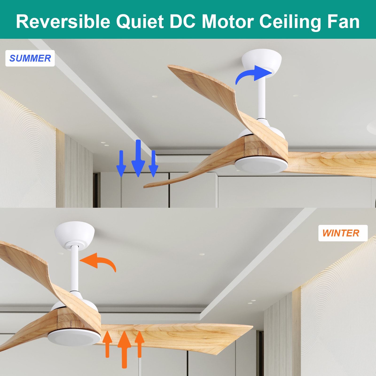 Sofucor L-52K012-WH-WD-YM60W Ceiling-Fans - View #6
