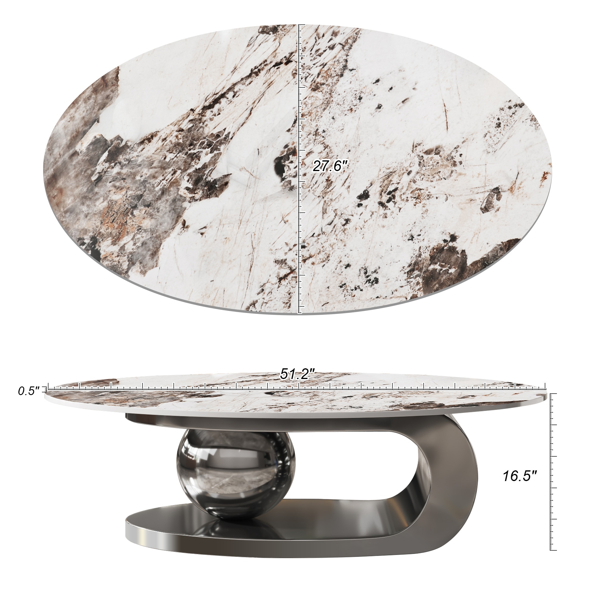 Oizaye YL-618GRAY Coffee-Tables - View #7