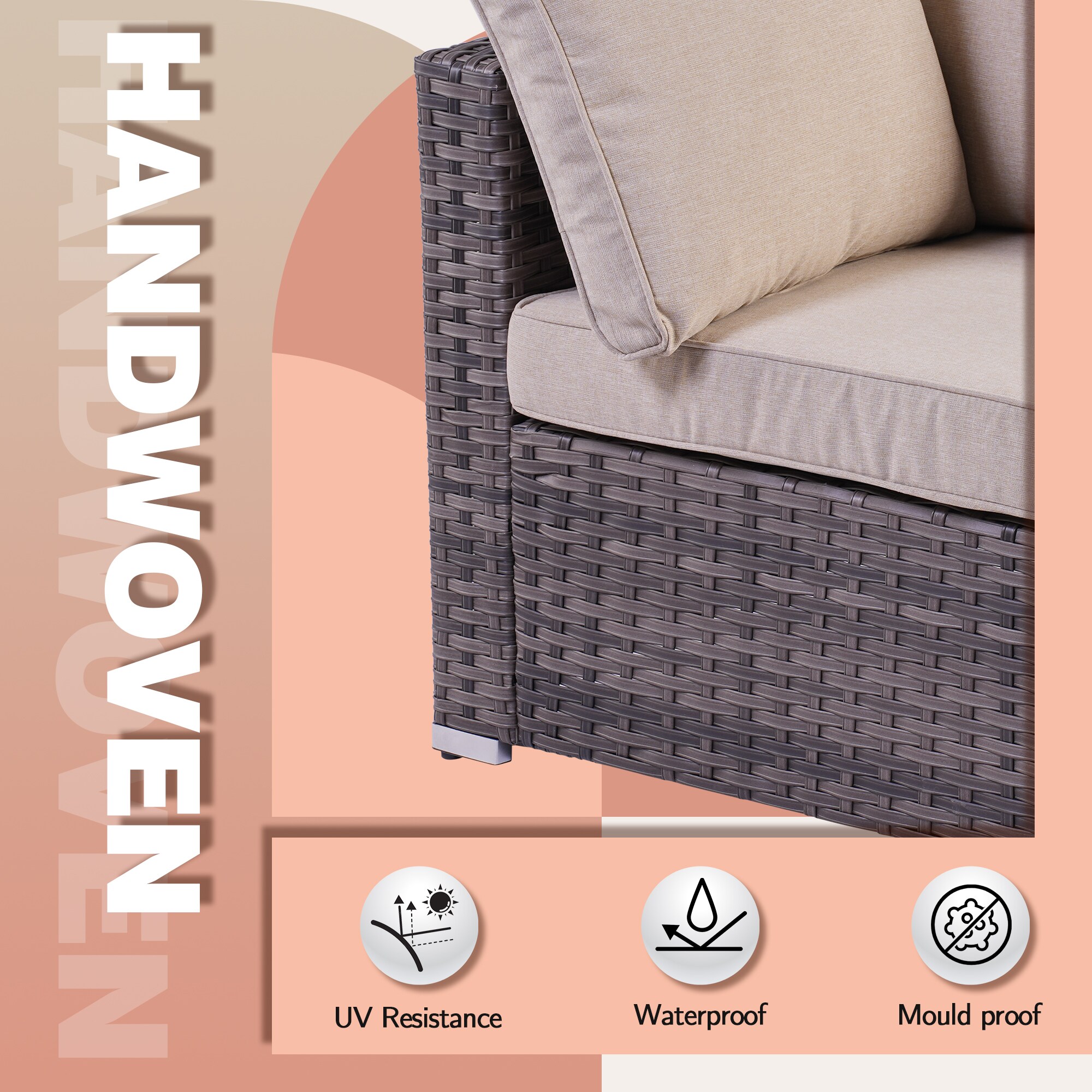 Ovios HP605Y Patio-Conversation-Sets - View #2