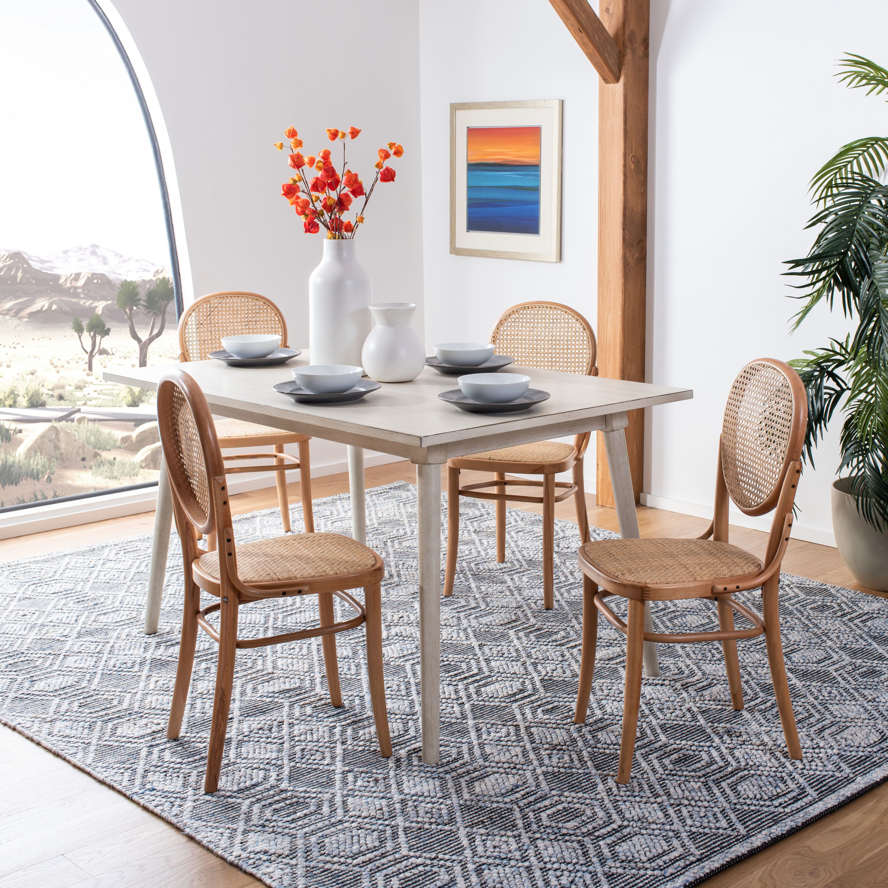 safavieh sonia cane dining chair