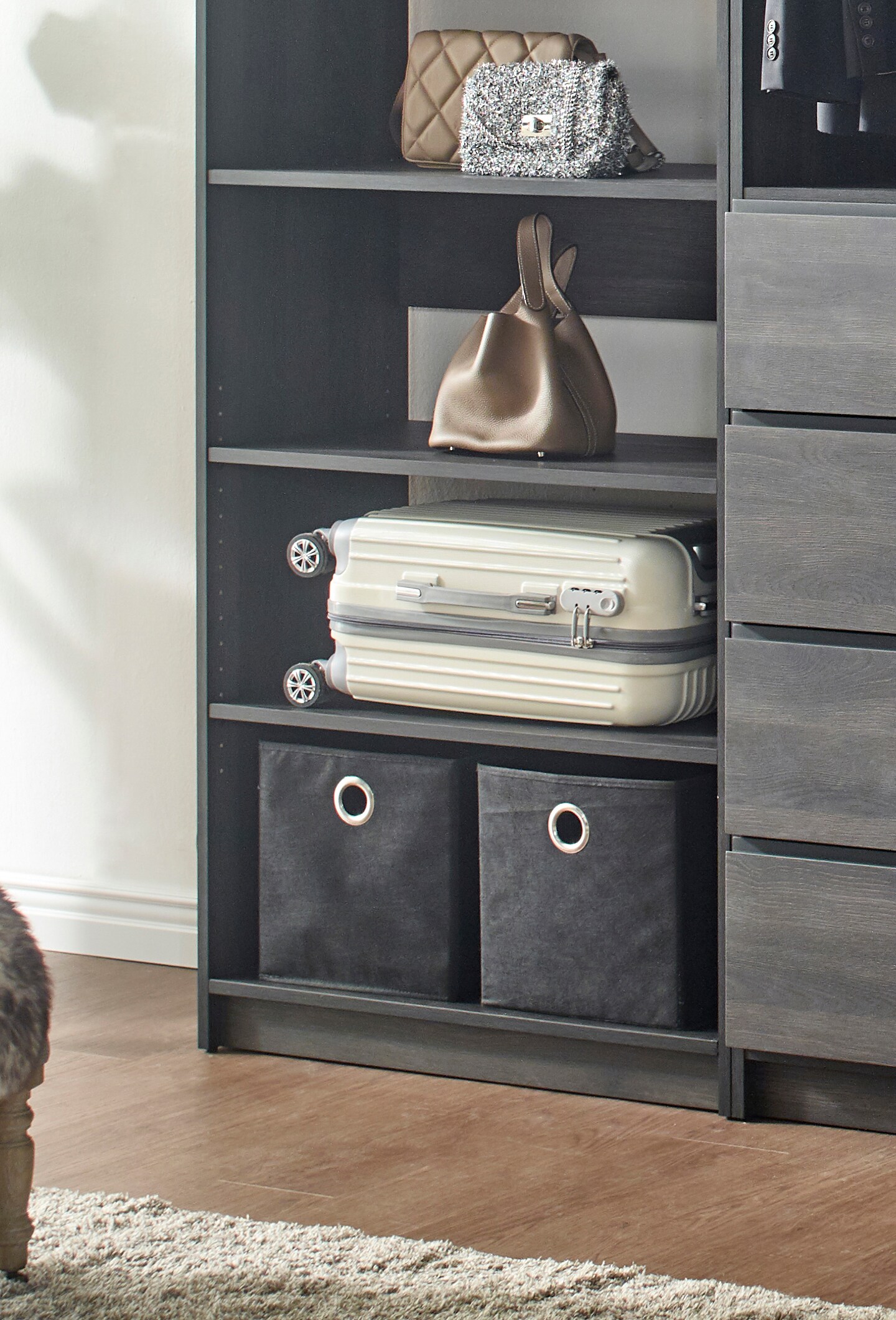 Klair Living PROSPER-ECDA BLK Wood-Closet-Kits - View #3