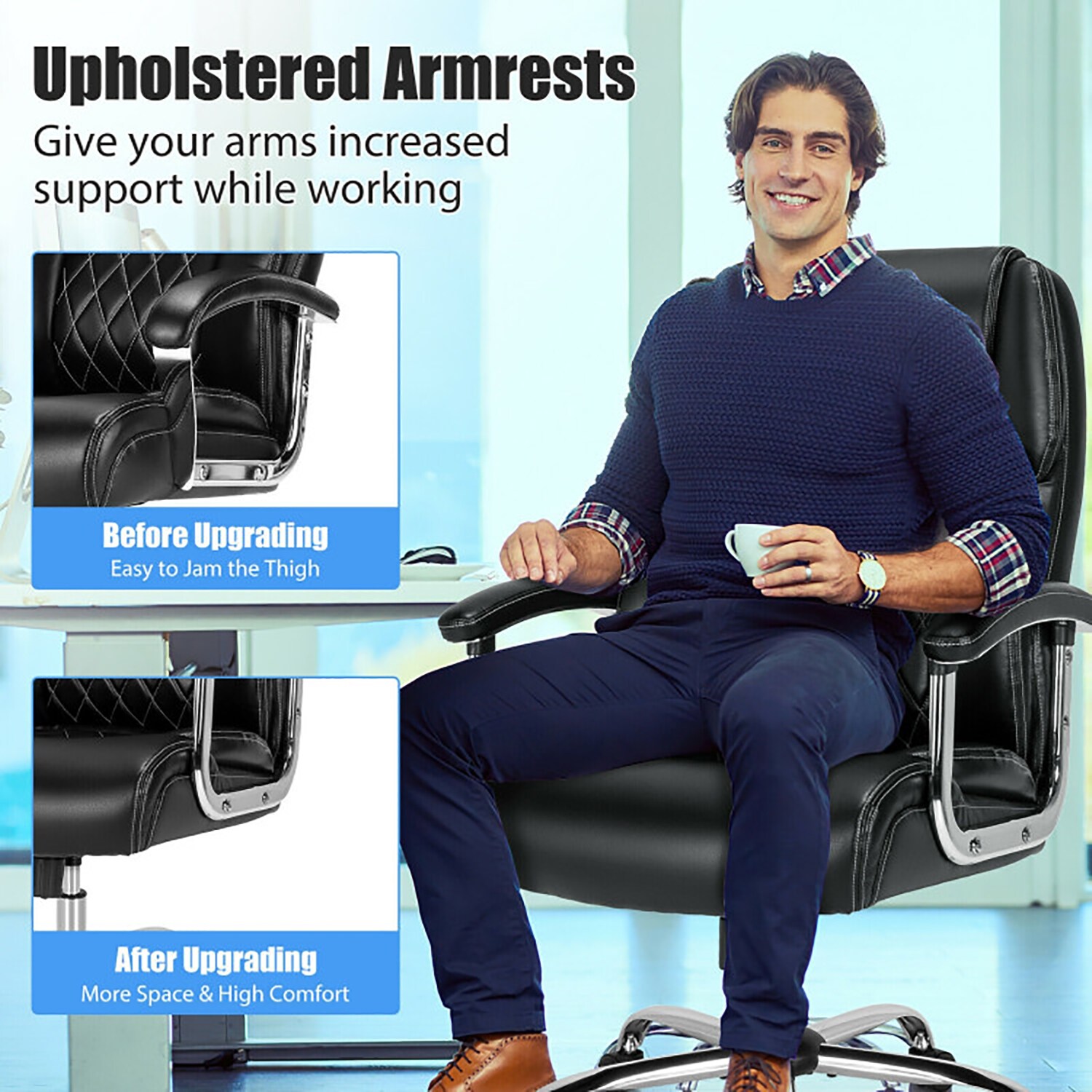 GZMR WF01-GC-V19-BK Office-Chairs - View #11