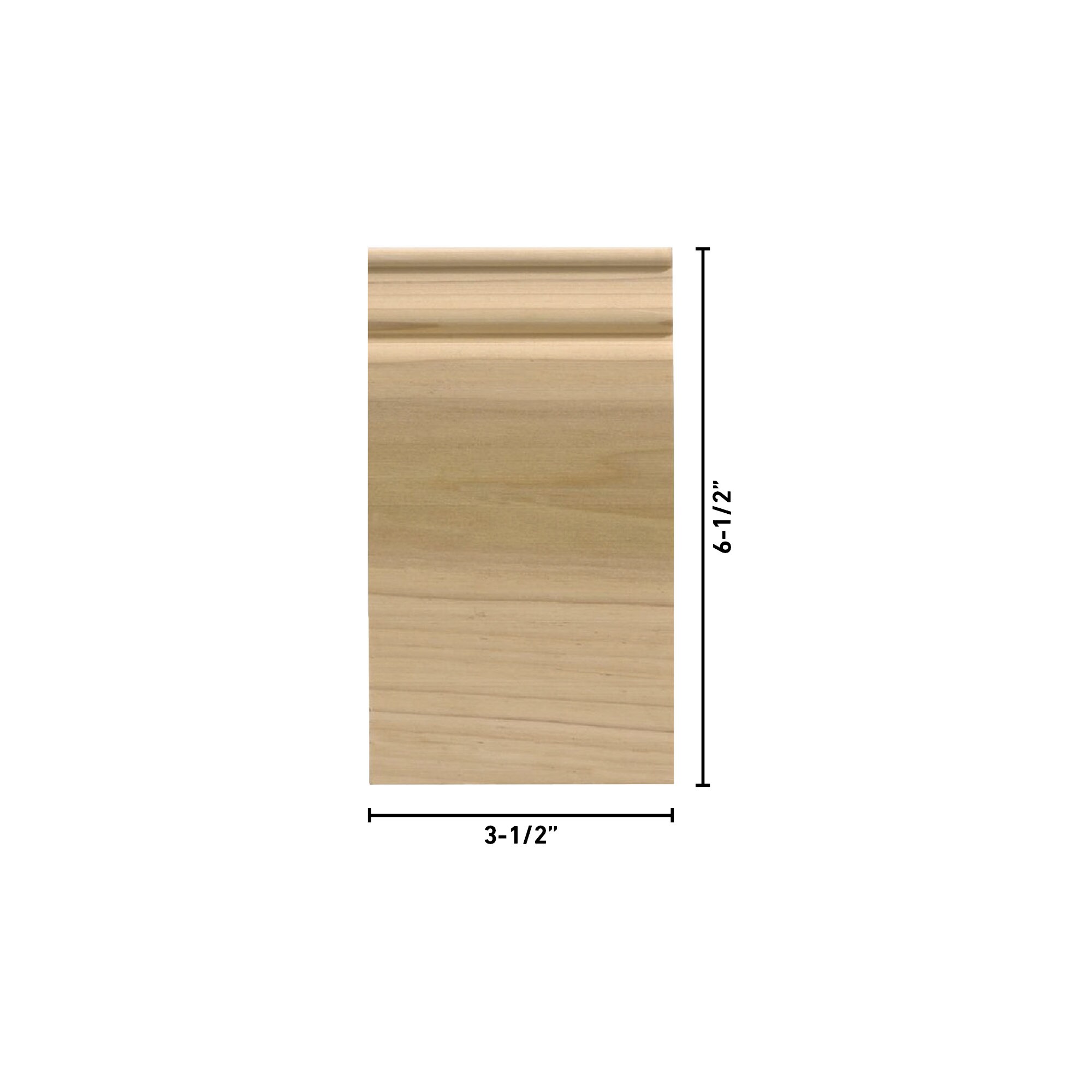 Ornamental Mouldings BG888PBWHW Moulding-Blocks - View #3