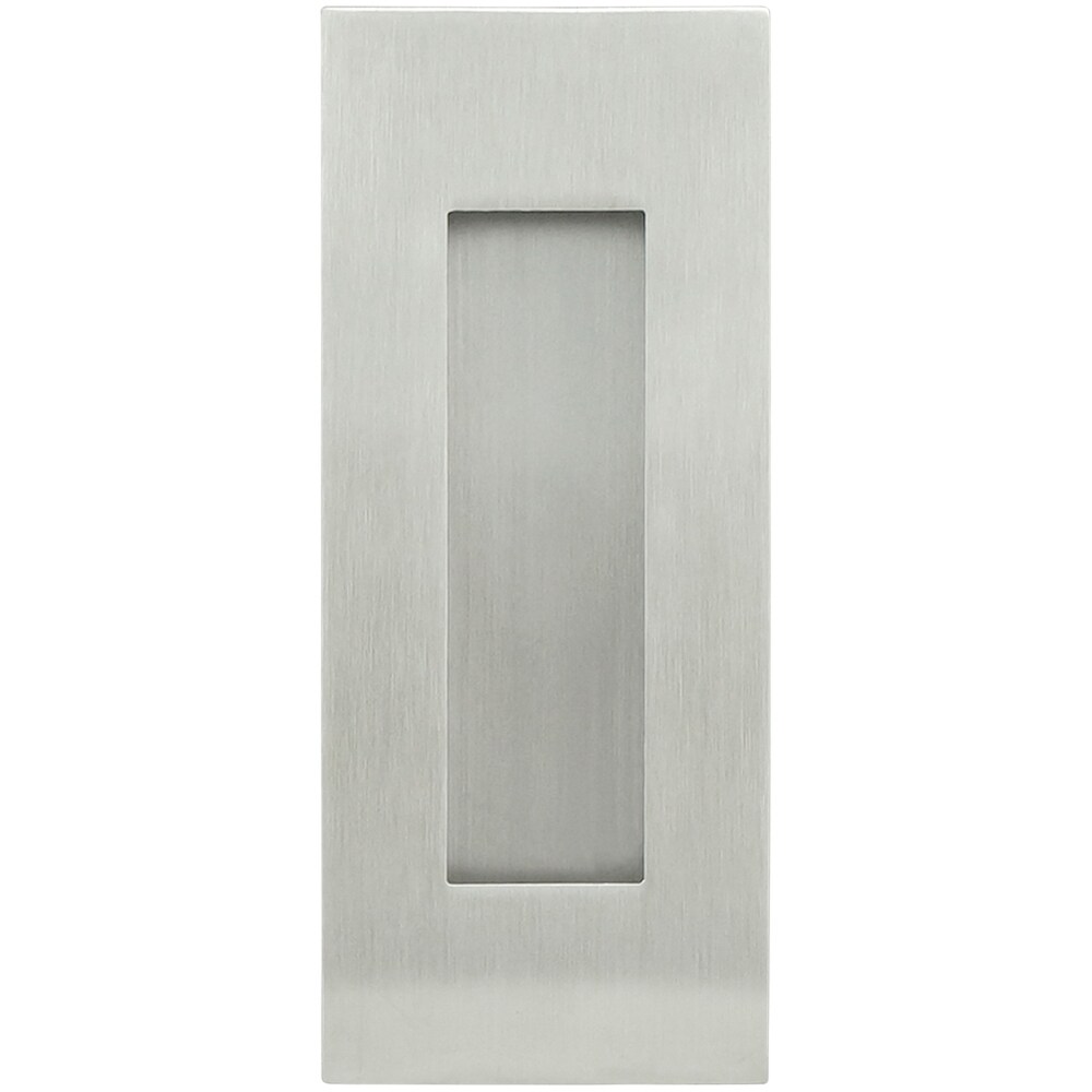 INOX FHIX06-32D FHIX Series Center to Center Satin Stainless Rectangular Cup Drawer Pulls