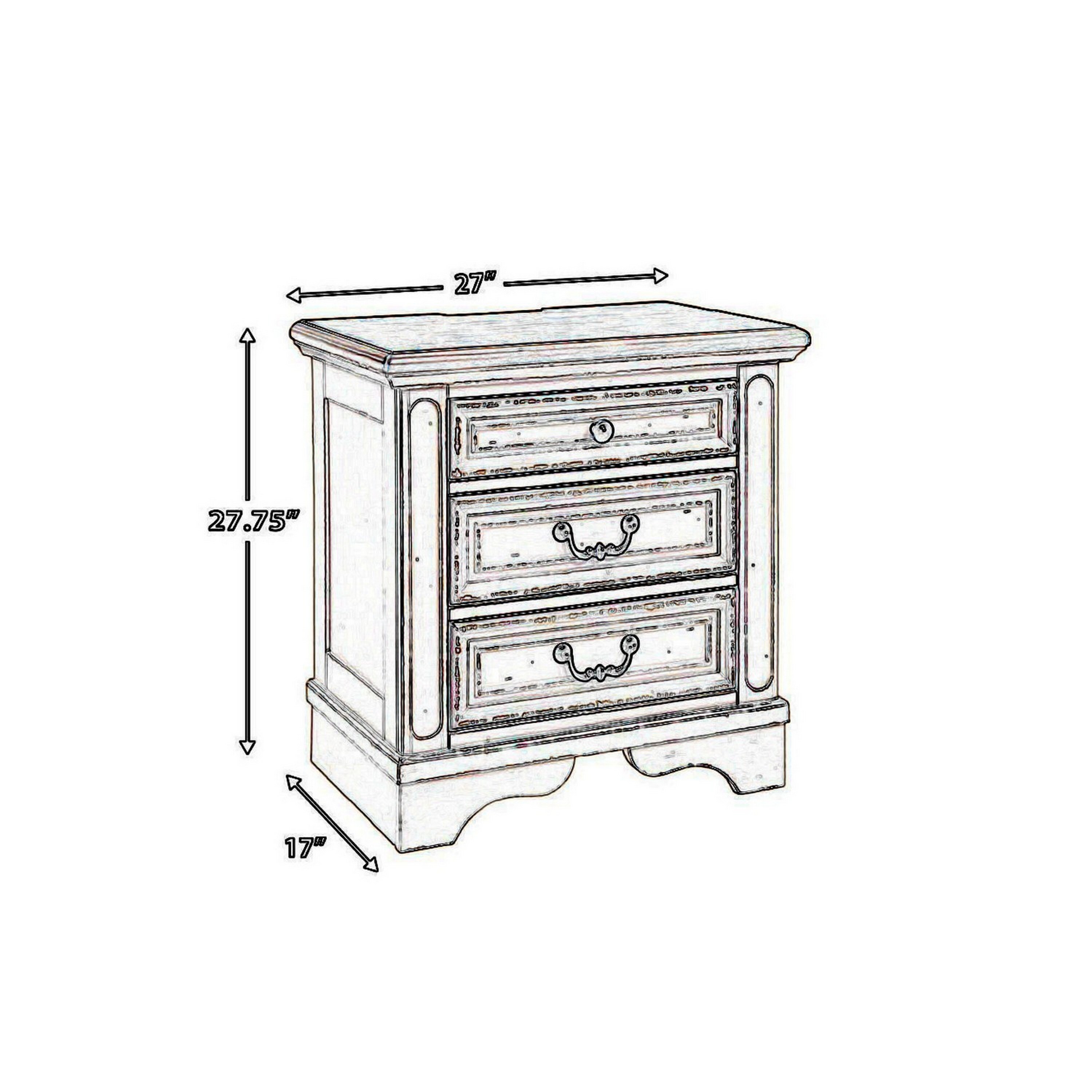 Benzara BM213305 nightstands - View #5