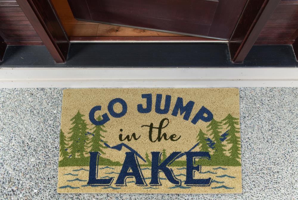 Natural Coir 18x30 Outdoor Doormat with Non-Slip PVC Backing