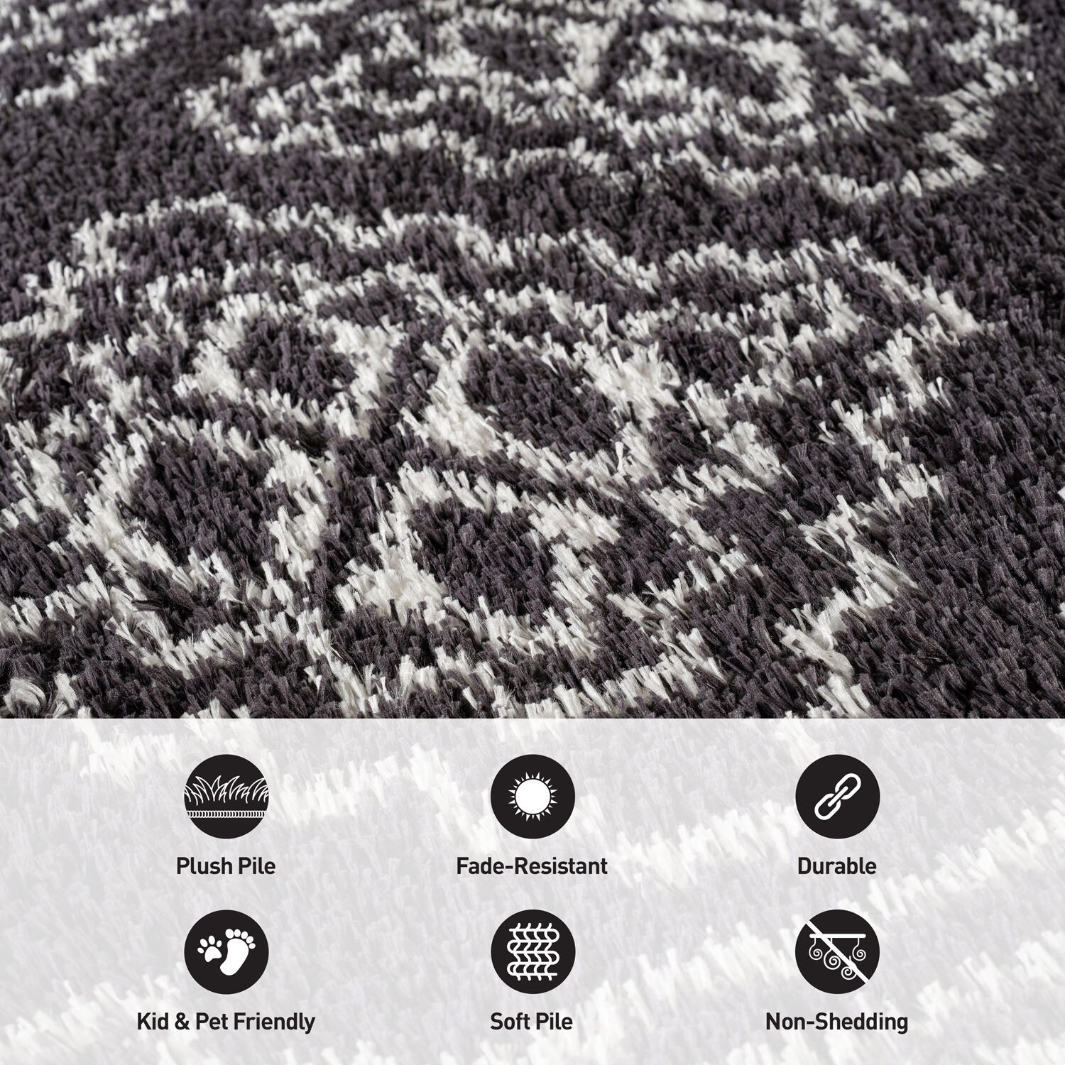 World Rug Gallery WR120ANTHRACITE2X3 rugs - View #3