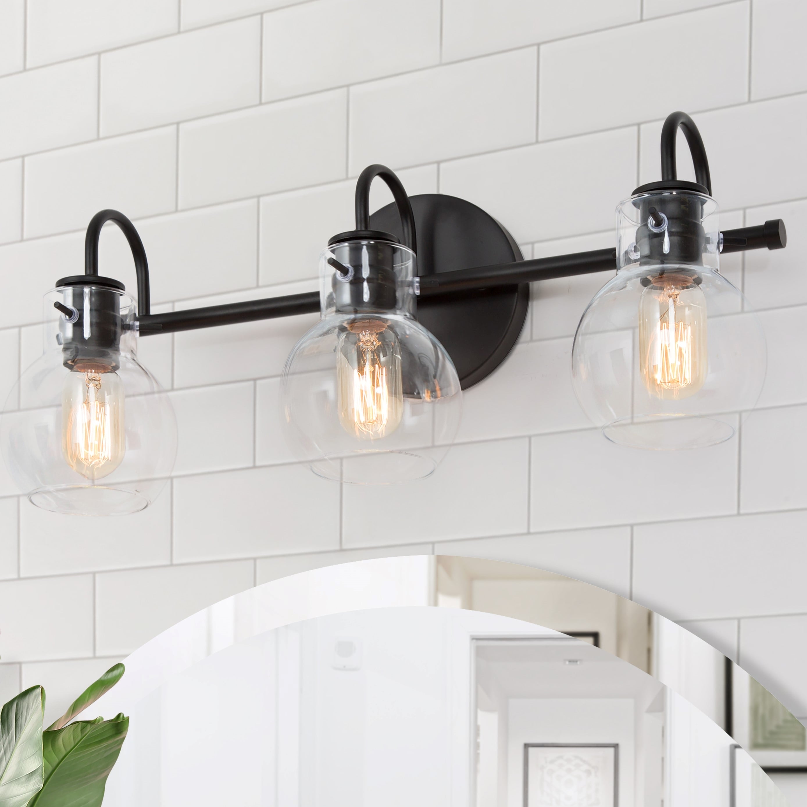 black bathroom light fixtures