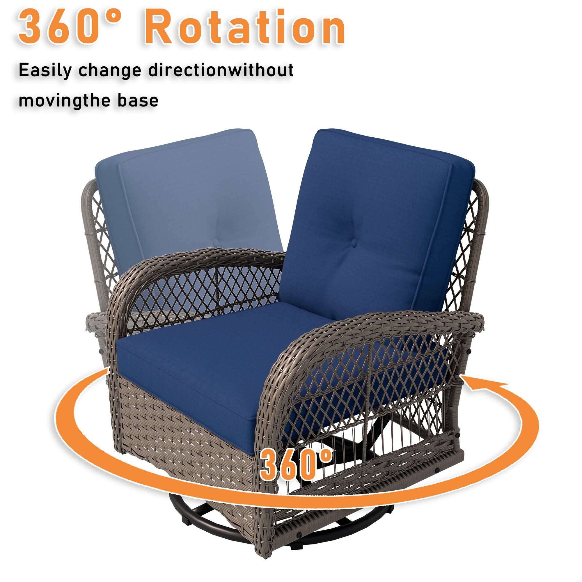 Gardenbee HGL-M52B-BLU Patio-Conversation-Sets - View #8