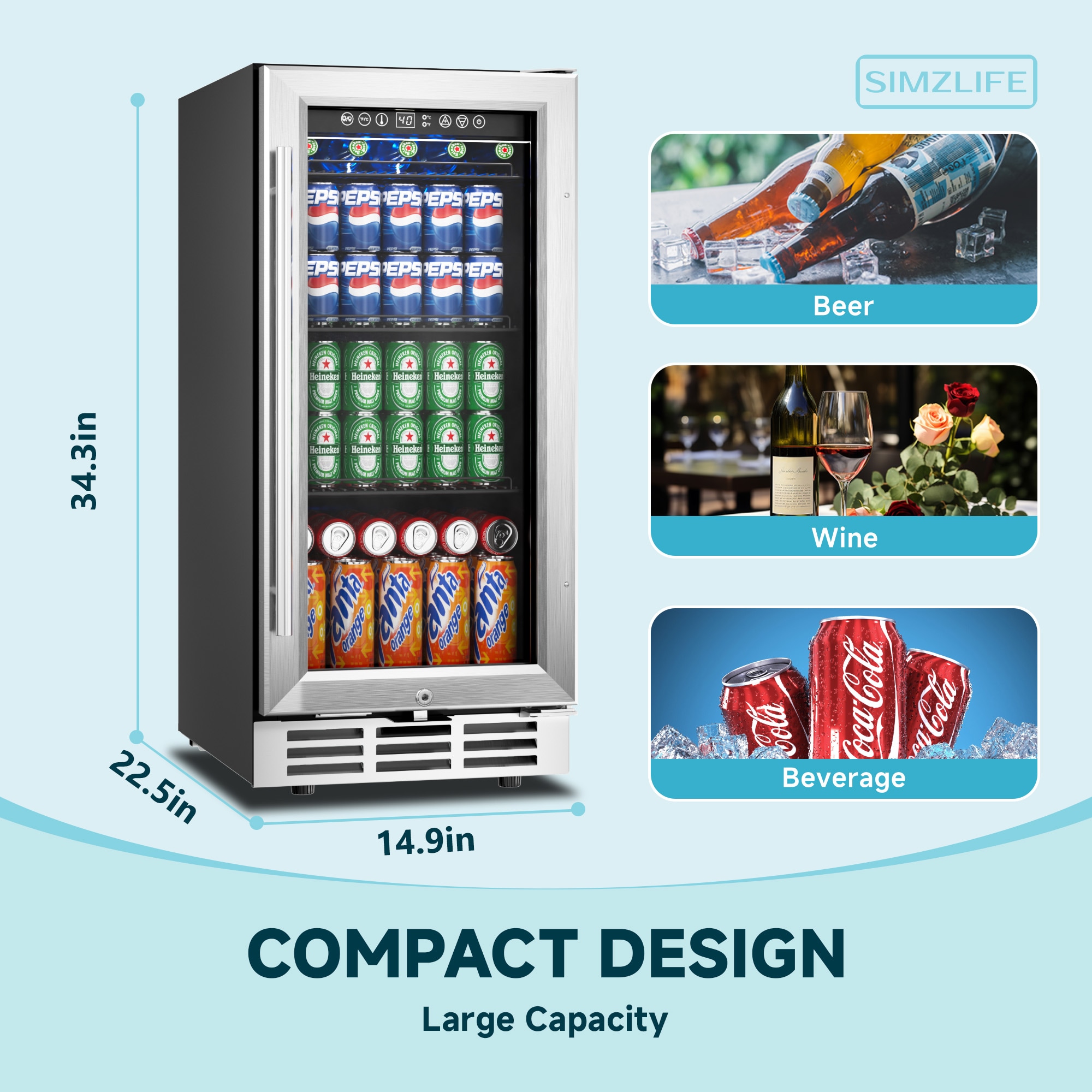 SIMZLIFE BRUC-36 Beverage-Dispensers - View #2