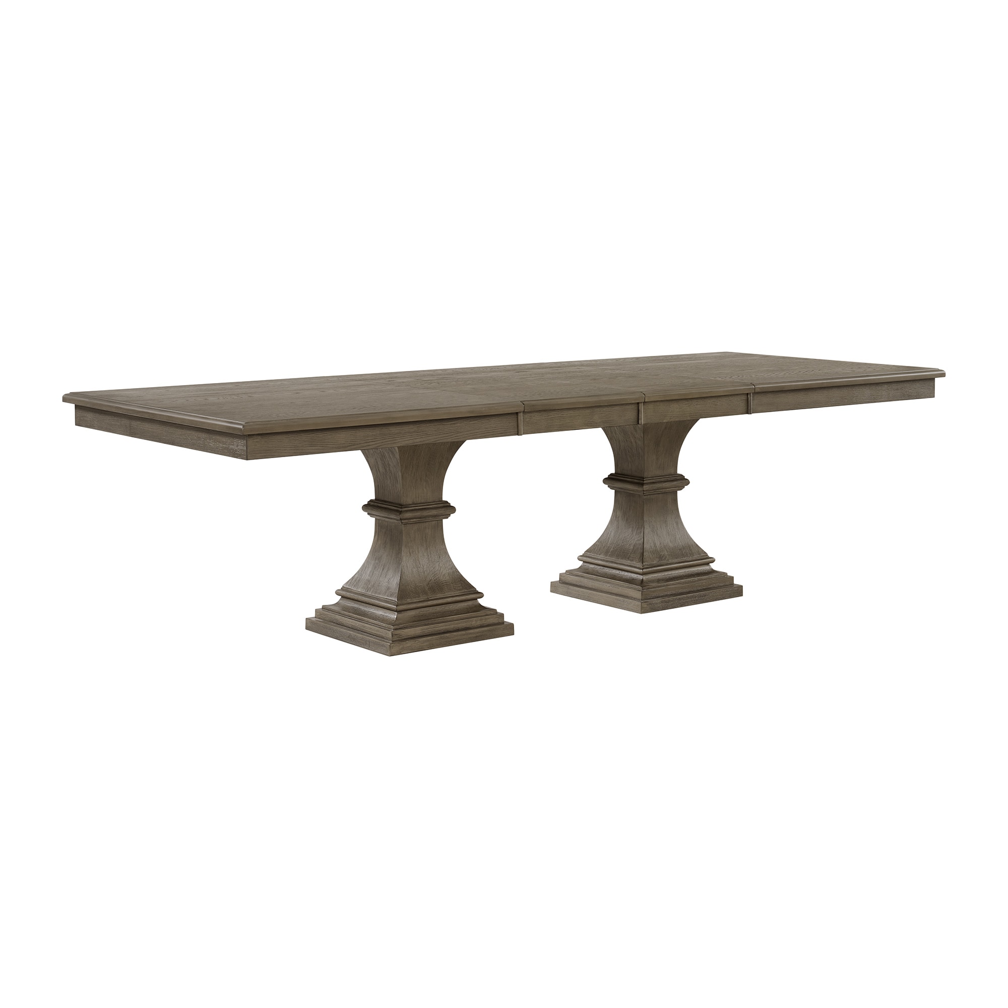 Picket House Furnishings D-10315-3-DT Royale Grey Traditional Extending Removable leaf Dining Table, Wood veneer with Grey Wood veneer 108-in L x 30-in H