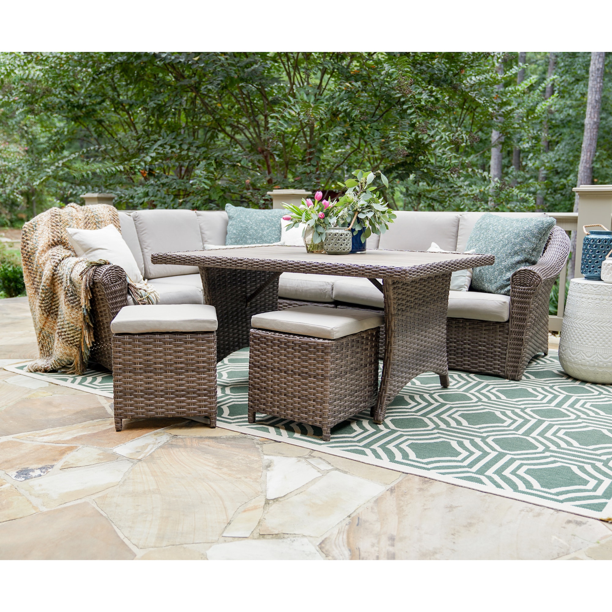 Leisure Made 515562-TAN Patio-Conversation-Sets - View #2