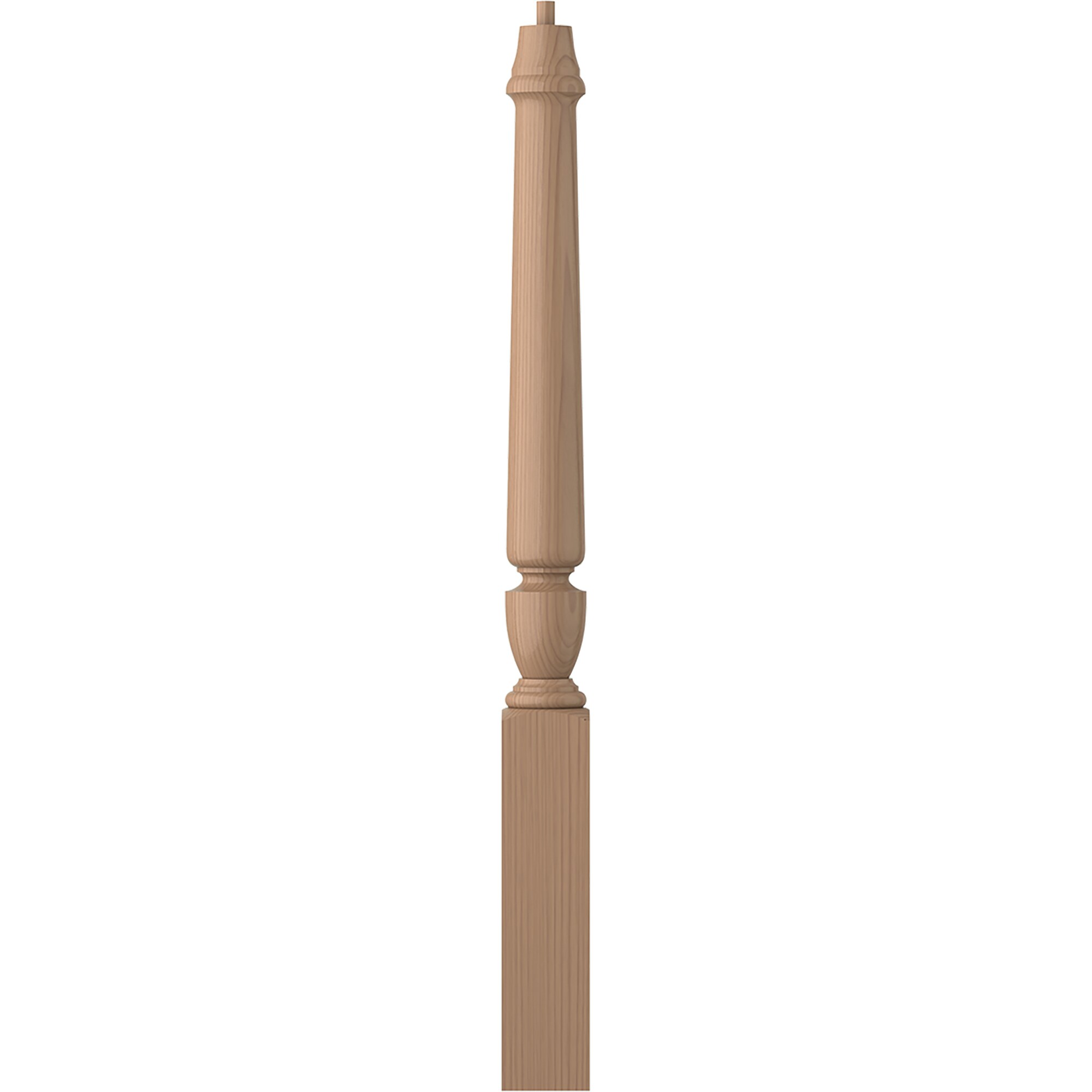 L.J. Smith Stair Systems LJP-3010-P Regent 3.5-in x 43-in Unfinished Poplar Starting Stair Newel Post