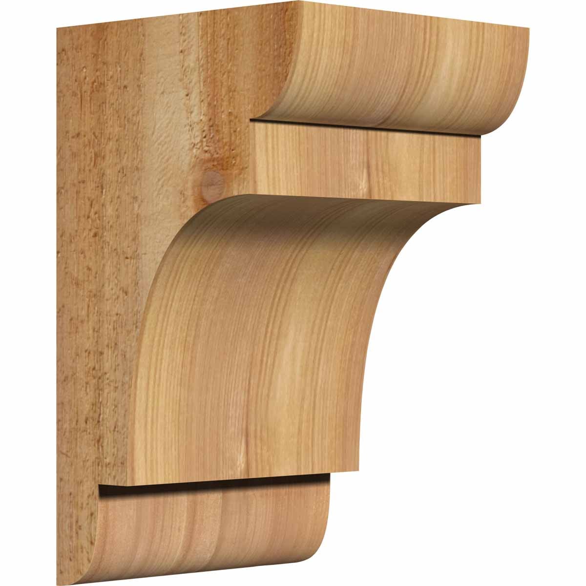 Ekena Millwork COR06X06X10NEB00RWR 6-in x 6-in x 10-in New brighton Unfinished Western red cedar Wood Paintable/Stainable Corbel