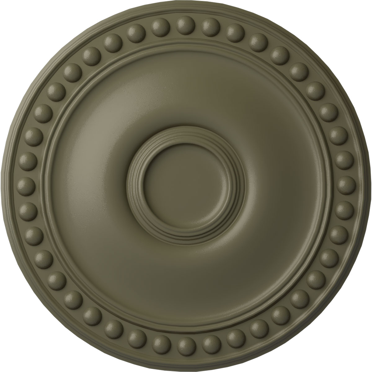 Ekena Millwork CM19FOSSF Foster 19.125-in W x 19.125-in L Painted Spartan Stone Polyurethane Whole Ceiling Medallion