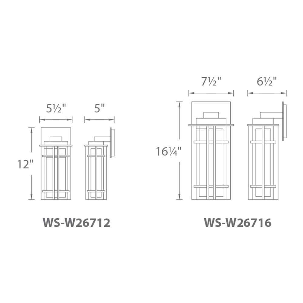dweLED WS-W26716-BZ Outdoor-Wall-Lighting - View #2