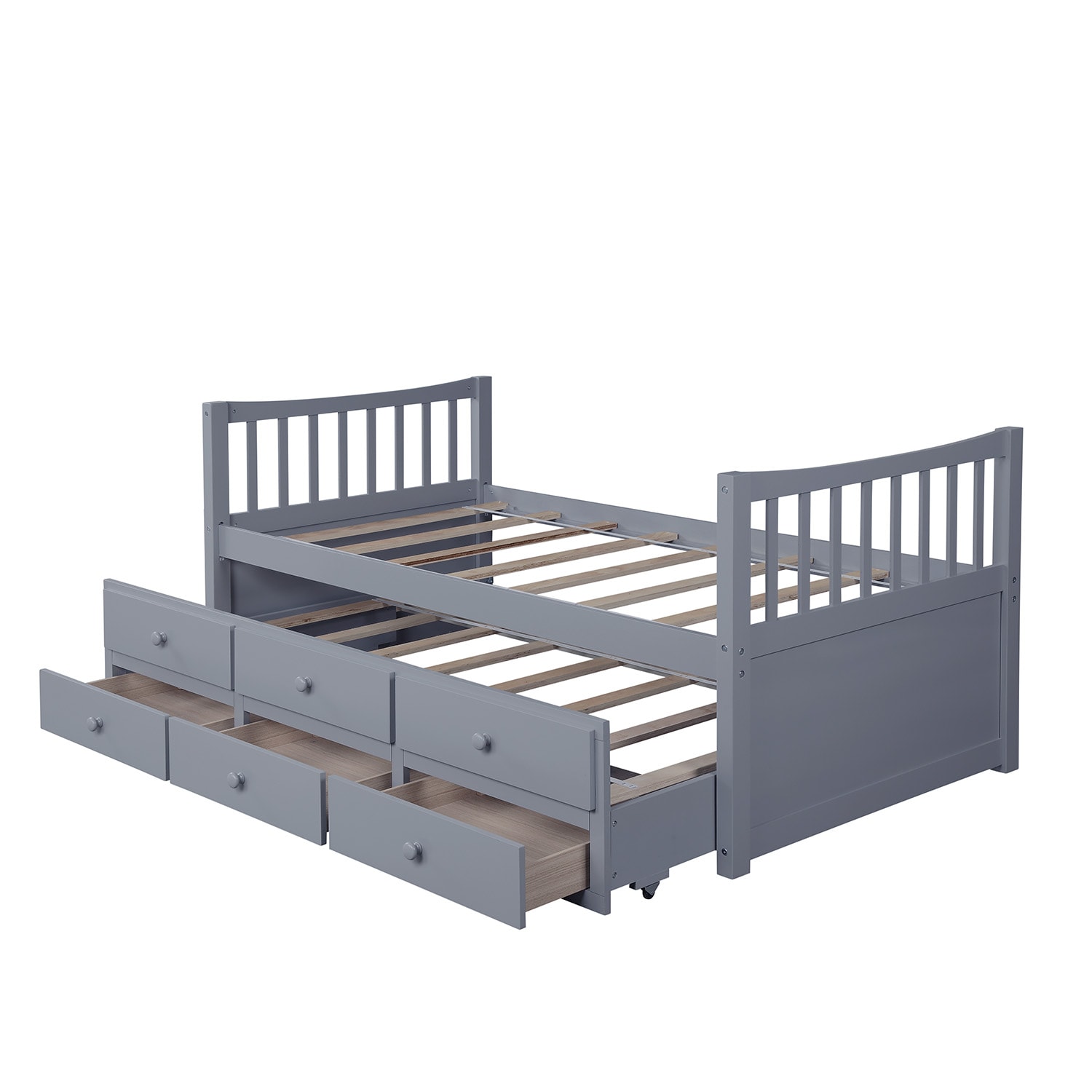 CASAINC LY-LP000041EAA Daybed Gray Twin Wood Daybed