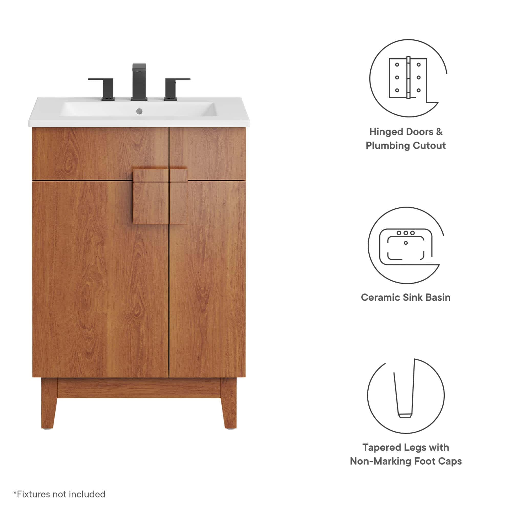 Modway EEI-6482-WHI-WAL Bath-Vanity-Combo - View #2