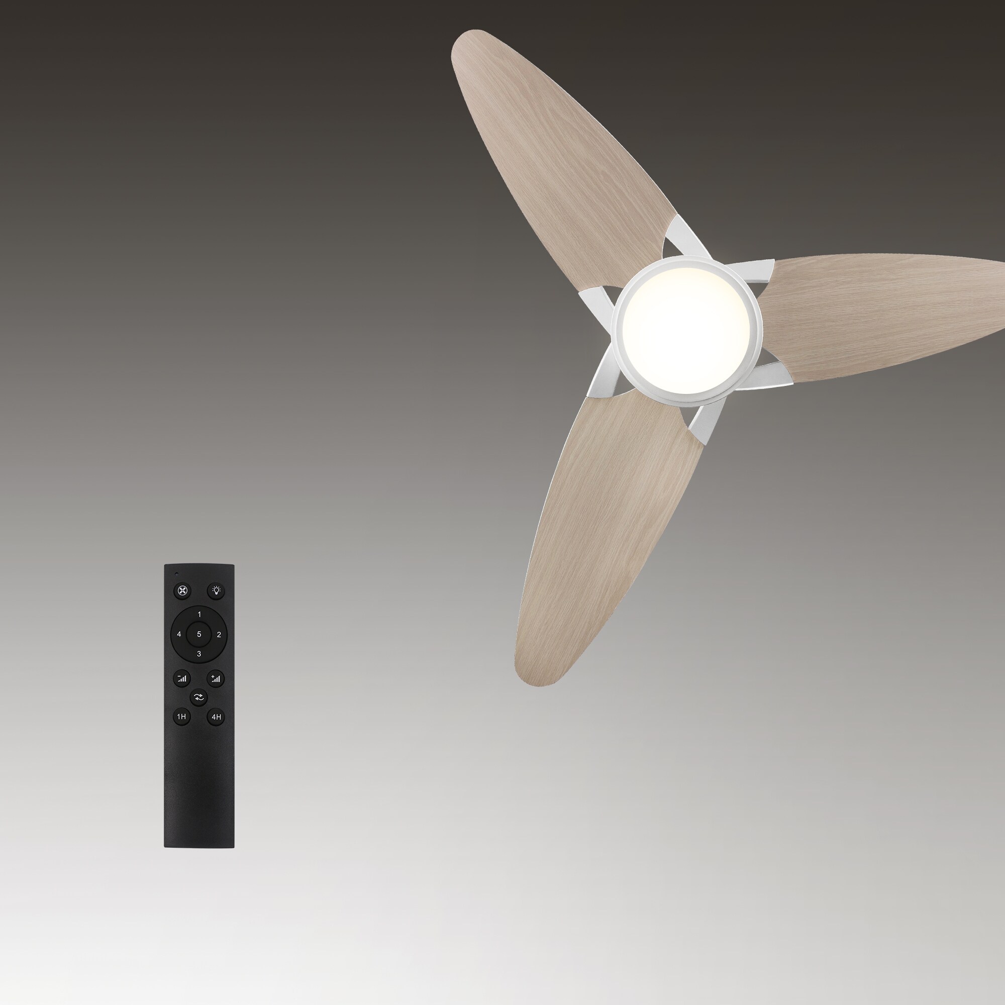 CARRO USA LDC523B-L12-WT-1 Ceiling-Fans - View #4