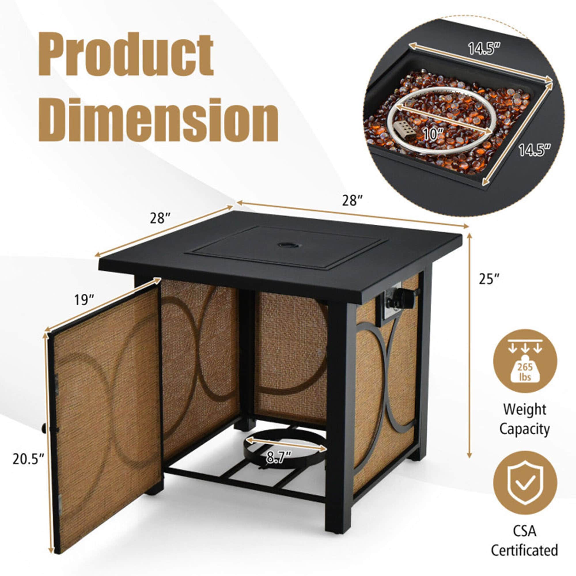 Clihome CL-NP10881 Outdoor-Gas-Firepits - View #7