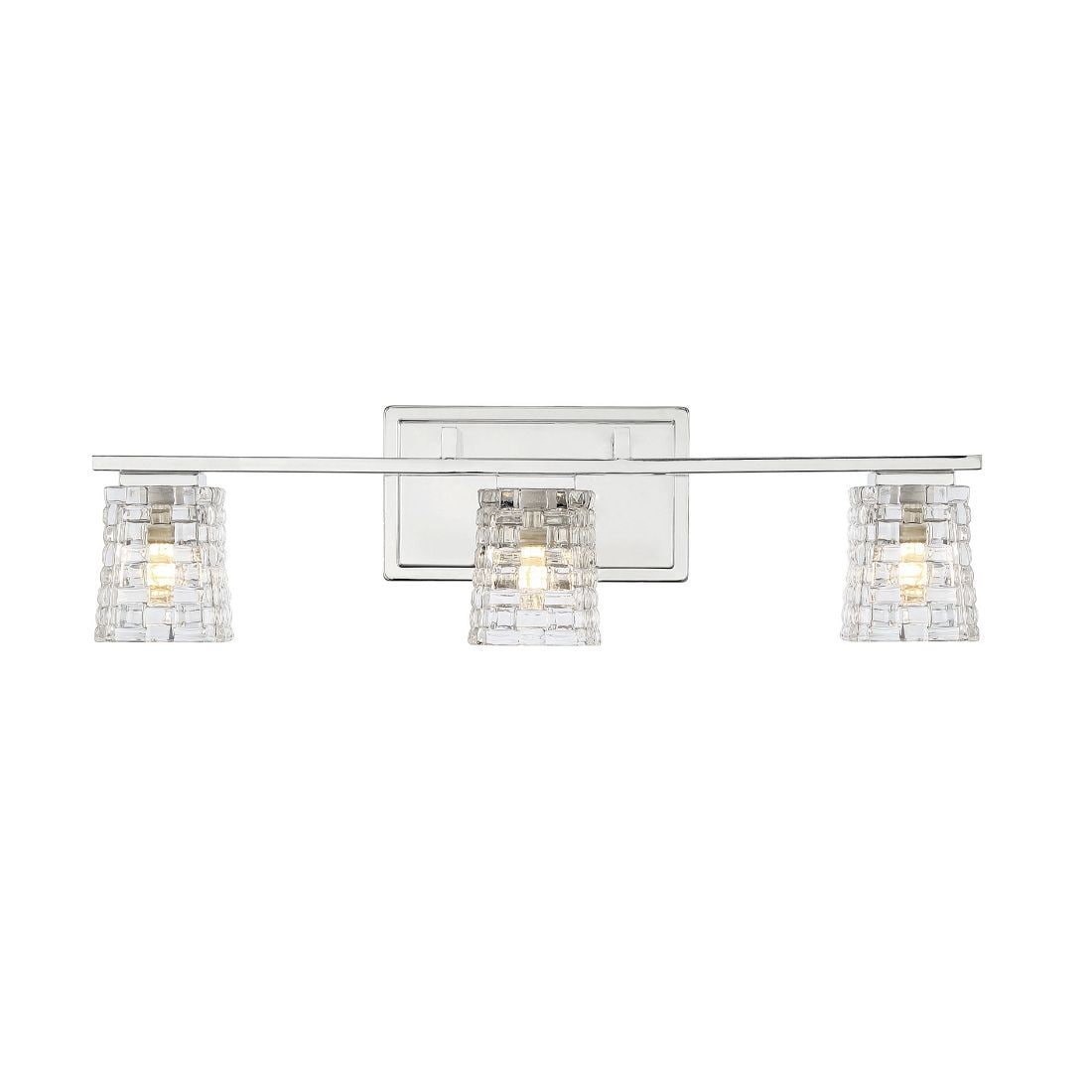  LW-SH639328 22-in 3-Light Polished Chrome Transitional Vanity Light Bar