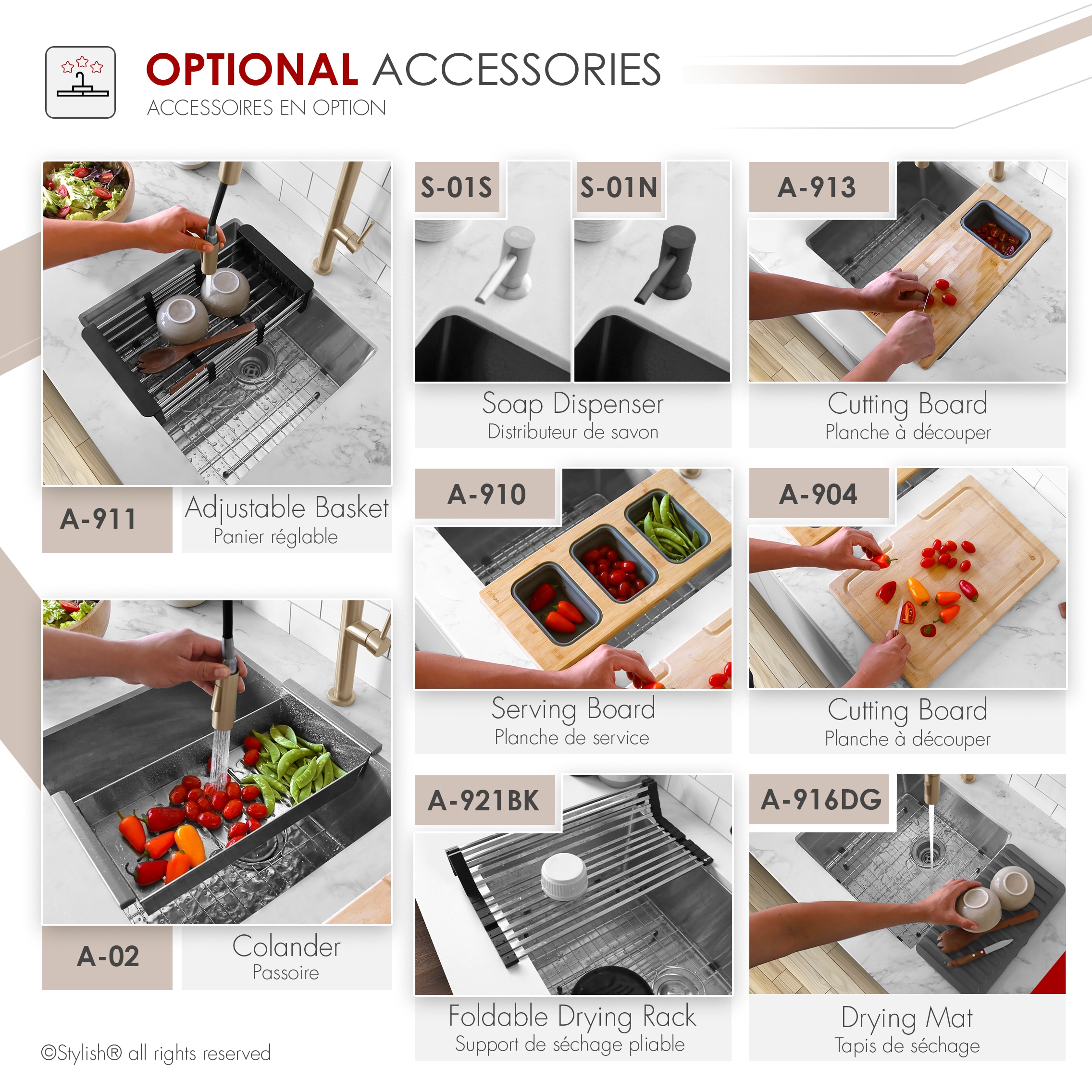 Stylish S-308XG1 Kitchen-Sinks - View #9