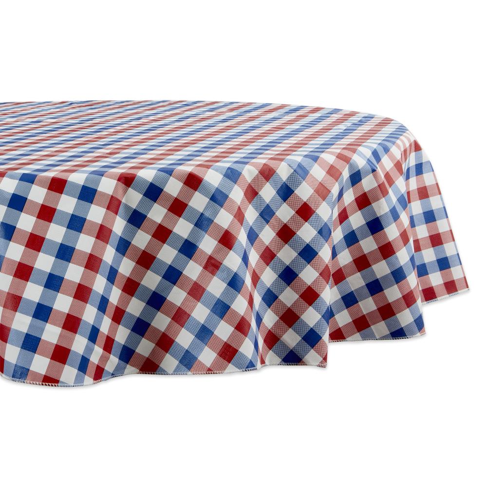 Dii Outdoor Tablecloth Red White And, 72 Round White Linen Tablecloth