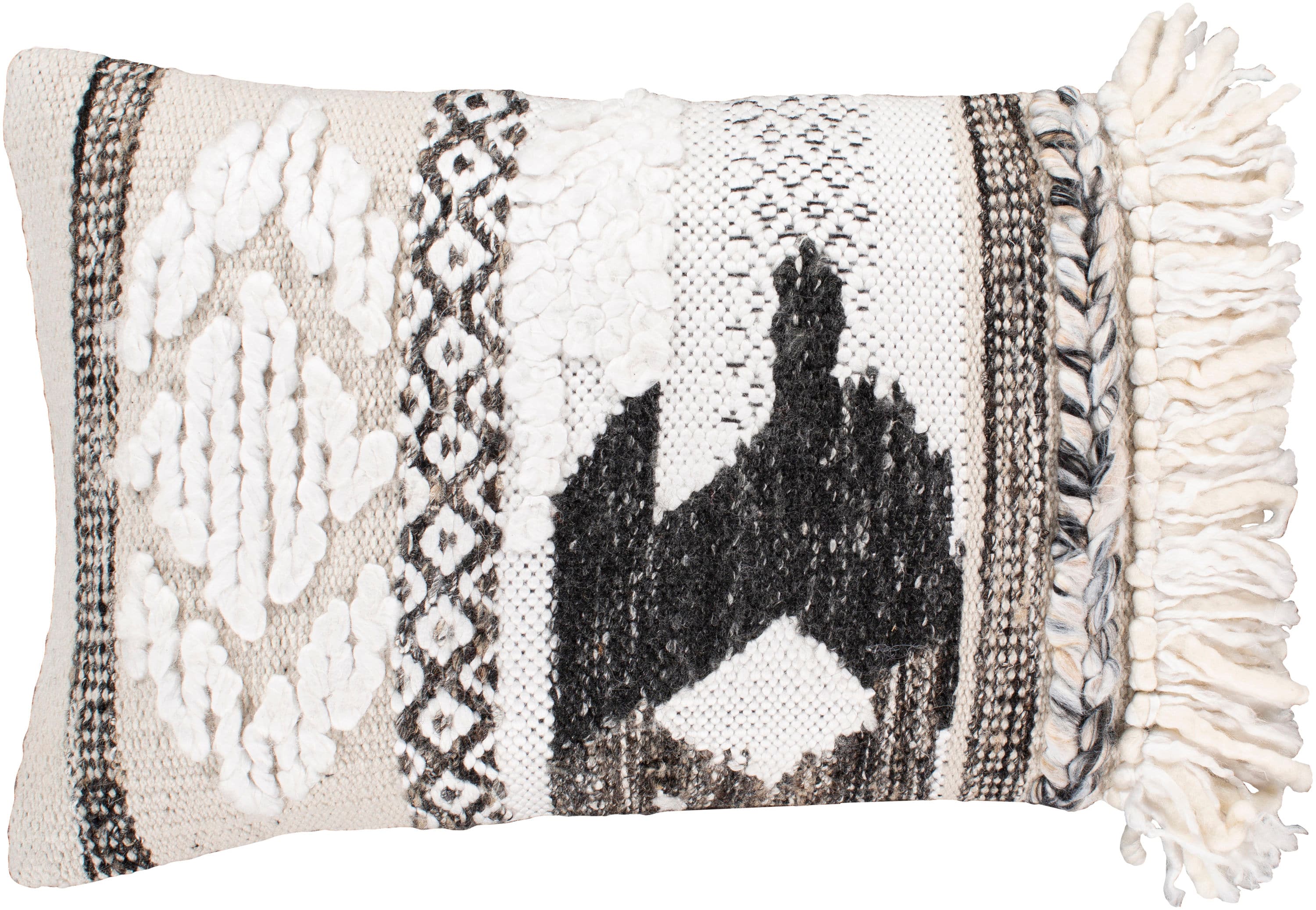 Surya LOS001-2214P Leonese 14-in x 24-in Beige Oblong Indoor Decorative Pillow