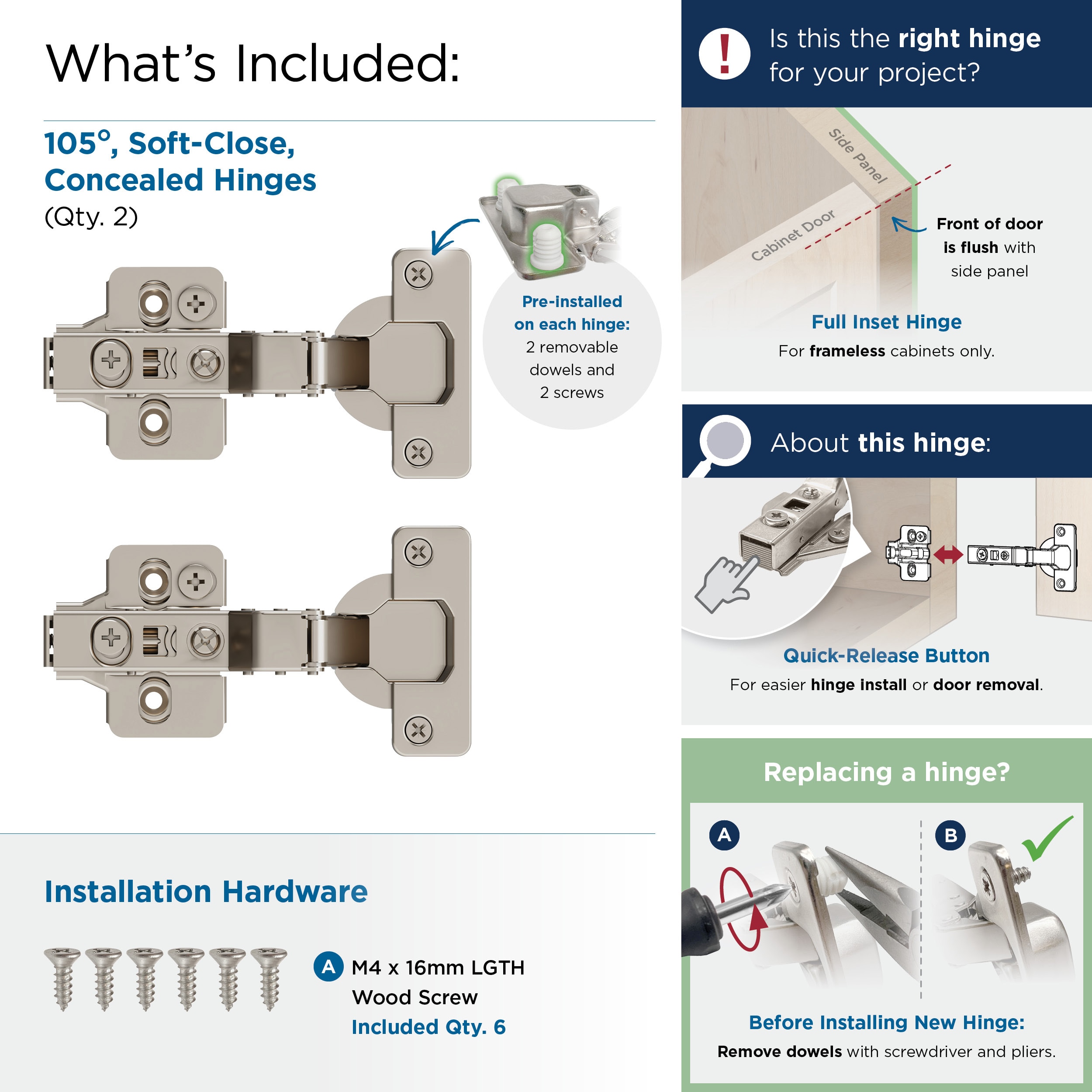 Amerock BP9240SCFR Cabinet-Hinges - View #4