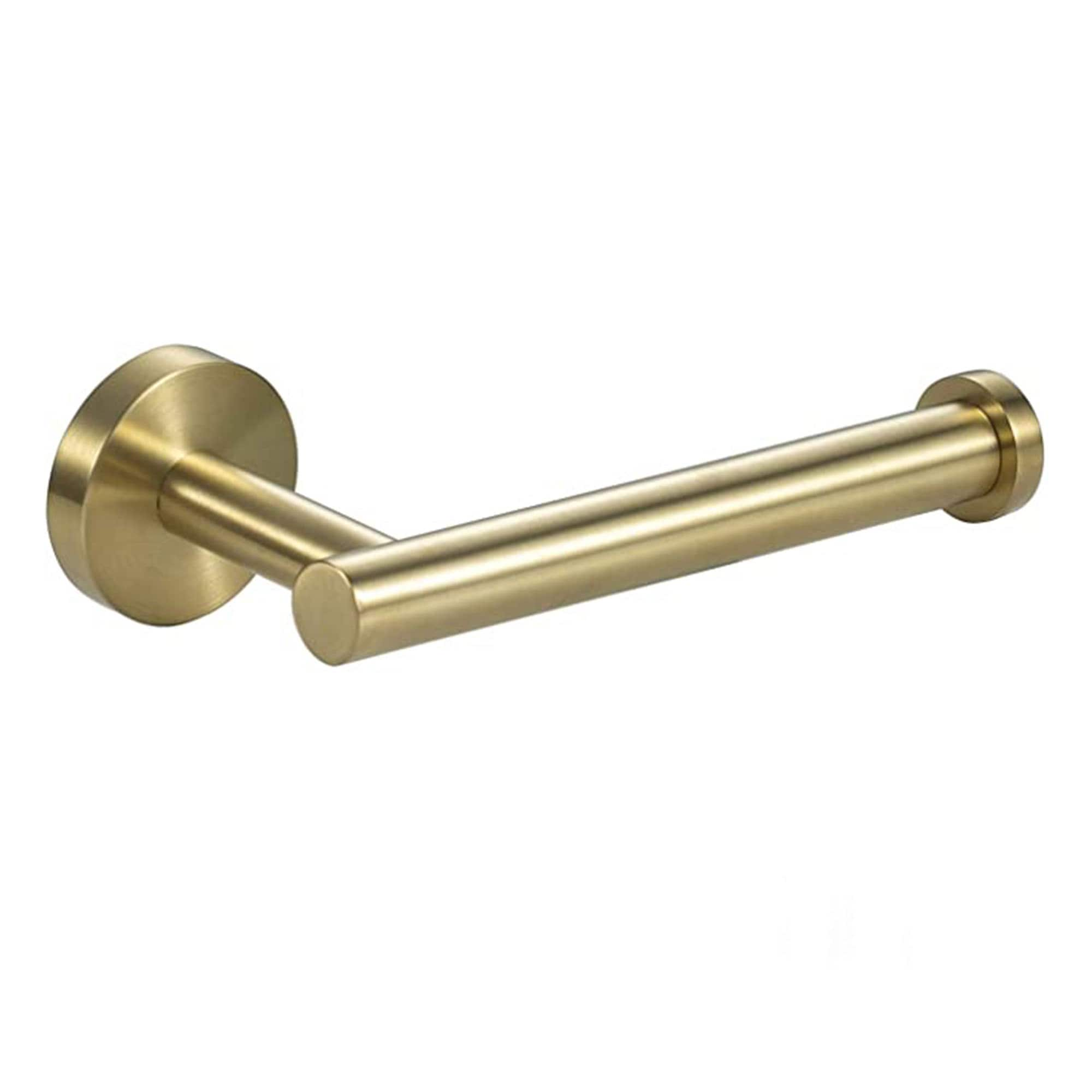 FORIOUS Wall Mount Post Toilet Paper Holder in Gold HH12401G