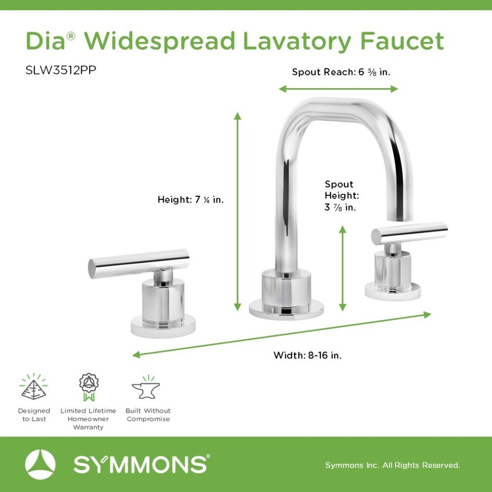 Symmons SLW3512PP Lavatory-Faucets - View #3