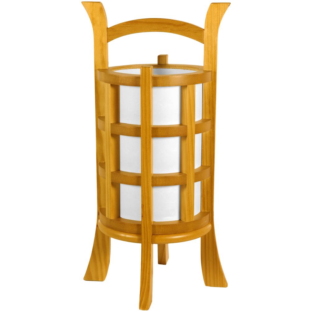 Red Lantern LMPKHARB-HONEY Oriental Furniture 18-in Honey Table Lamp with Paper Shade