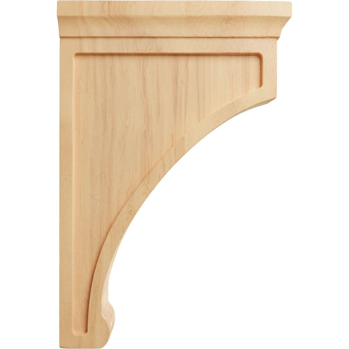 Extra Large Red Oak Wood Corbel Bracket, 2.5"W x 8"D x 12"H