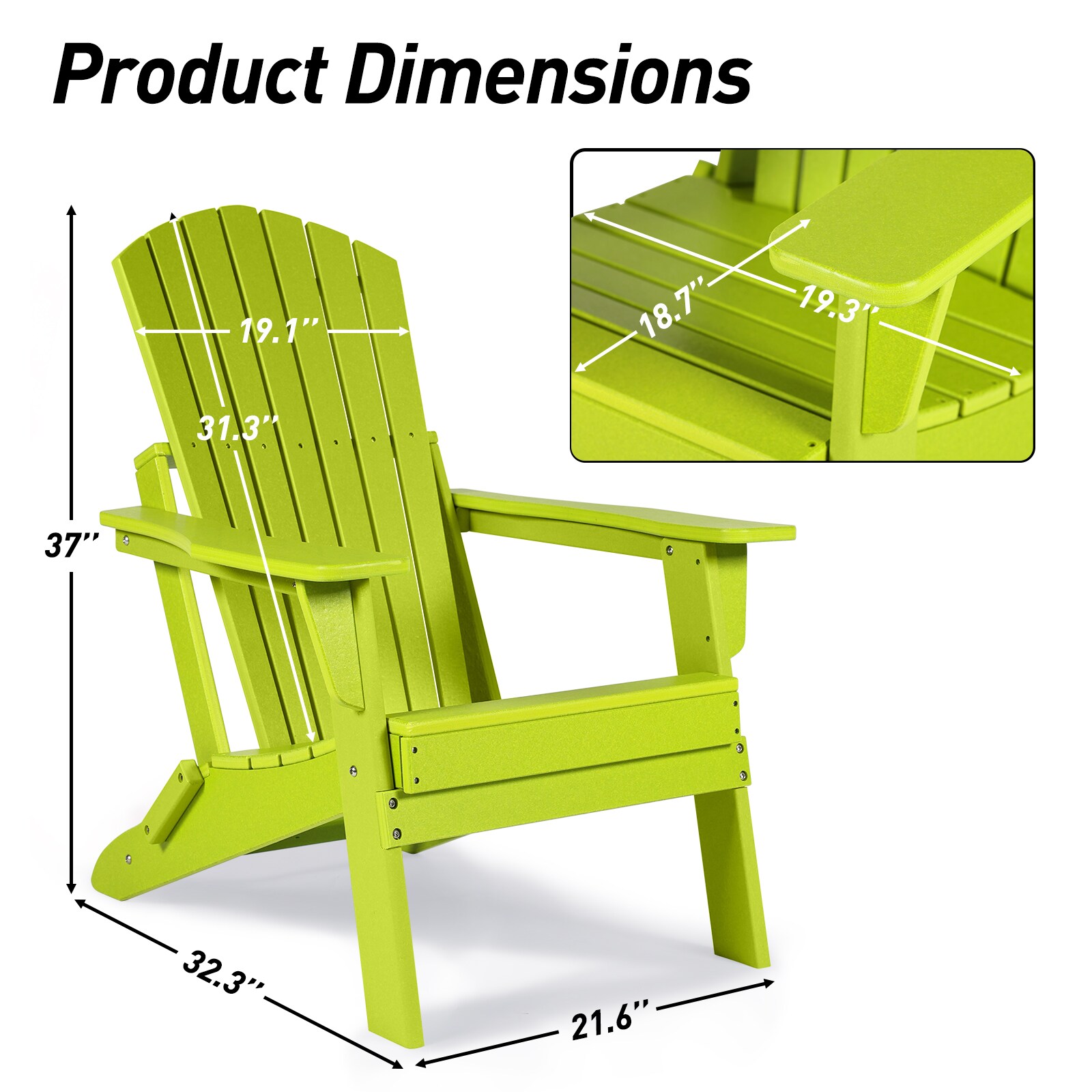 Aoodor A302-PYWGN Patio-Chairs - View #2