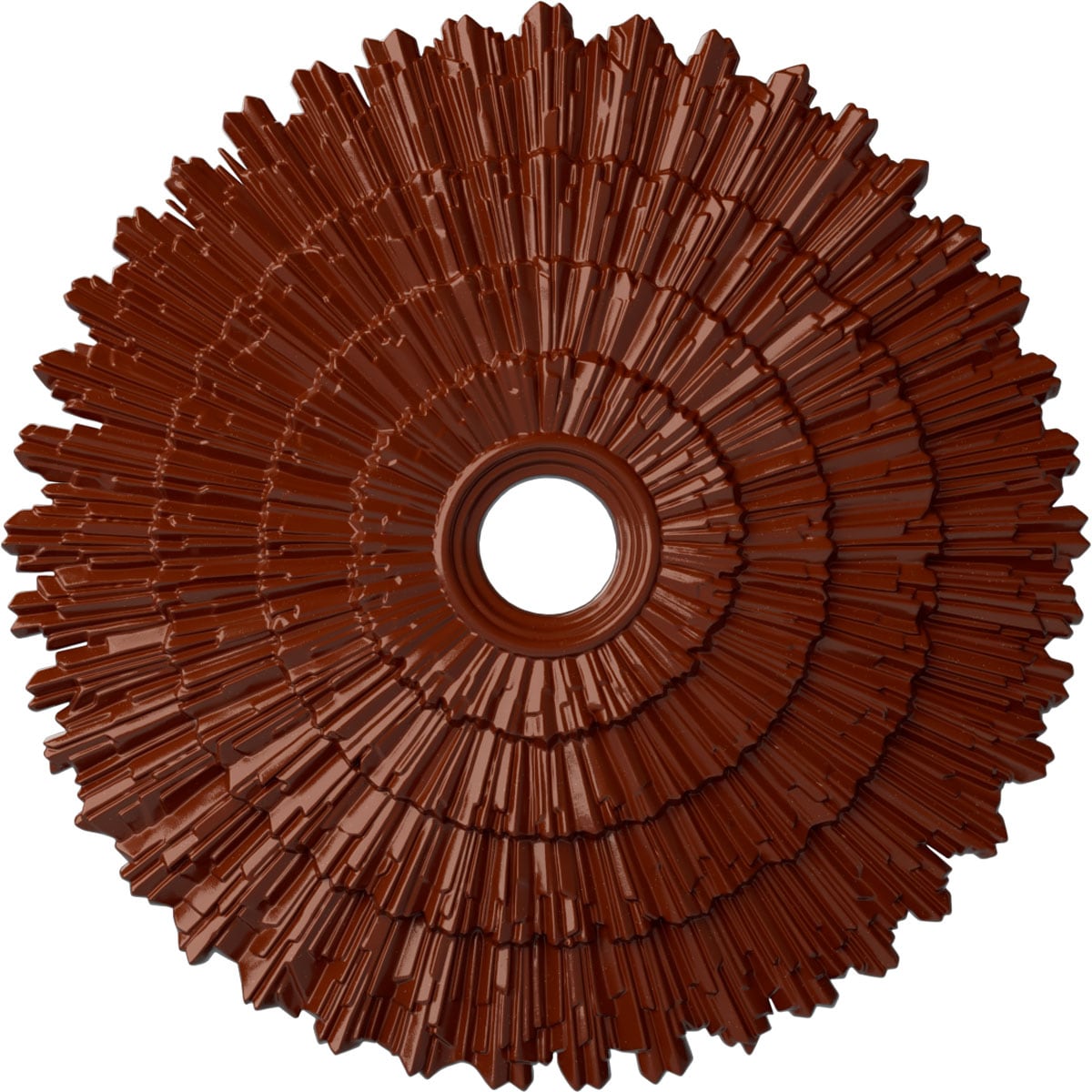 Ekena Millwork CM24ENFIF Eryn 24.75-in W x 24.75-in L Painted Firebrick Polyurethane Whole Ceiling Medallion