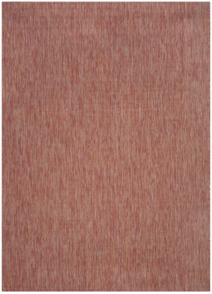 Safavieh CY8520-36522-9 Courtyard Pumpion 9 x 12 (ft) Loomed Polypropylene Red/Red Rectangular Indoor/Outdoor Solid Area rug