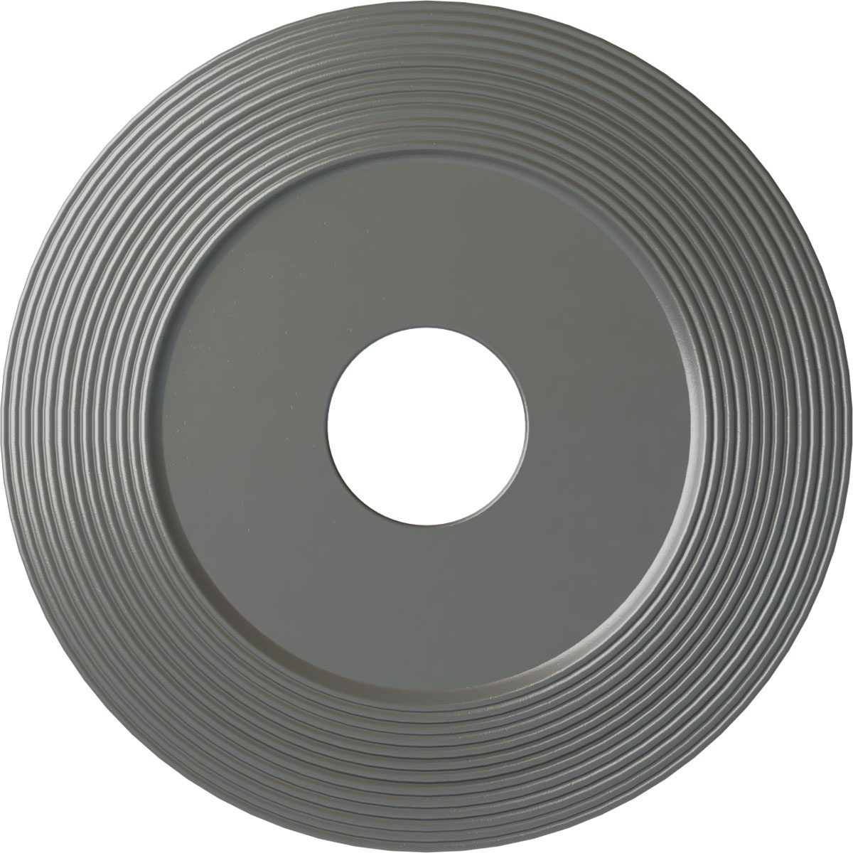 Ekena Millwork CM16ADSLS Adonis 16.125-in W x 16.125-in L Painted Silver Polyurethane Whole Ceiling Medallion
