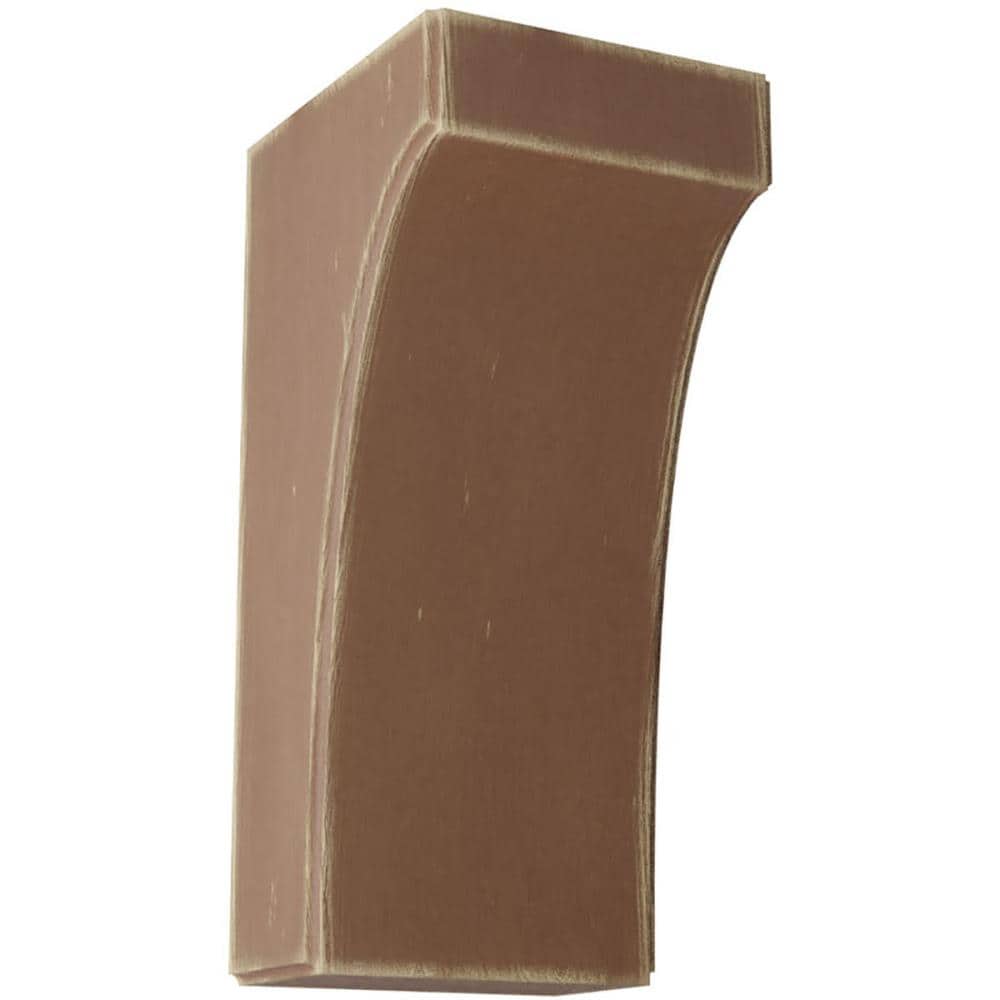 Ekena Millwork BKTWD05X06X12CVBR Clarksville 5-1/4-in x 6-in x 12-in Rubberwood Wood Standard Bracket