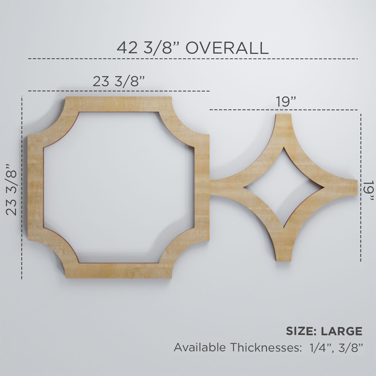 Ekena Millwork WALW24X24X0250ANDHI Wall-Panels - View #3