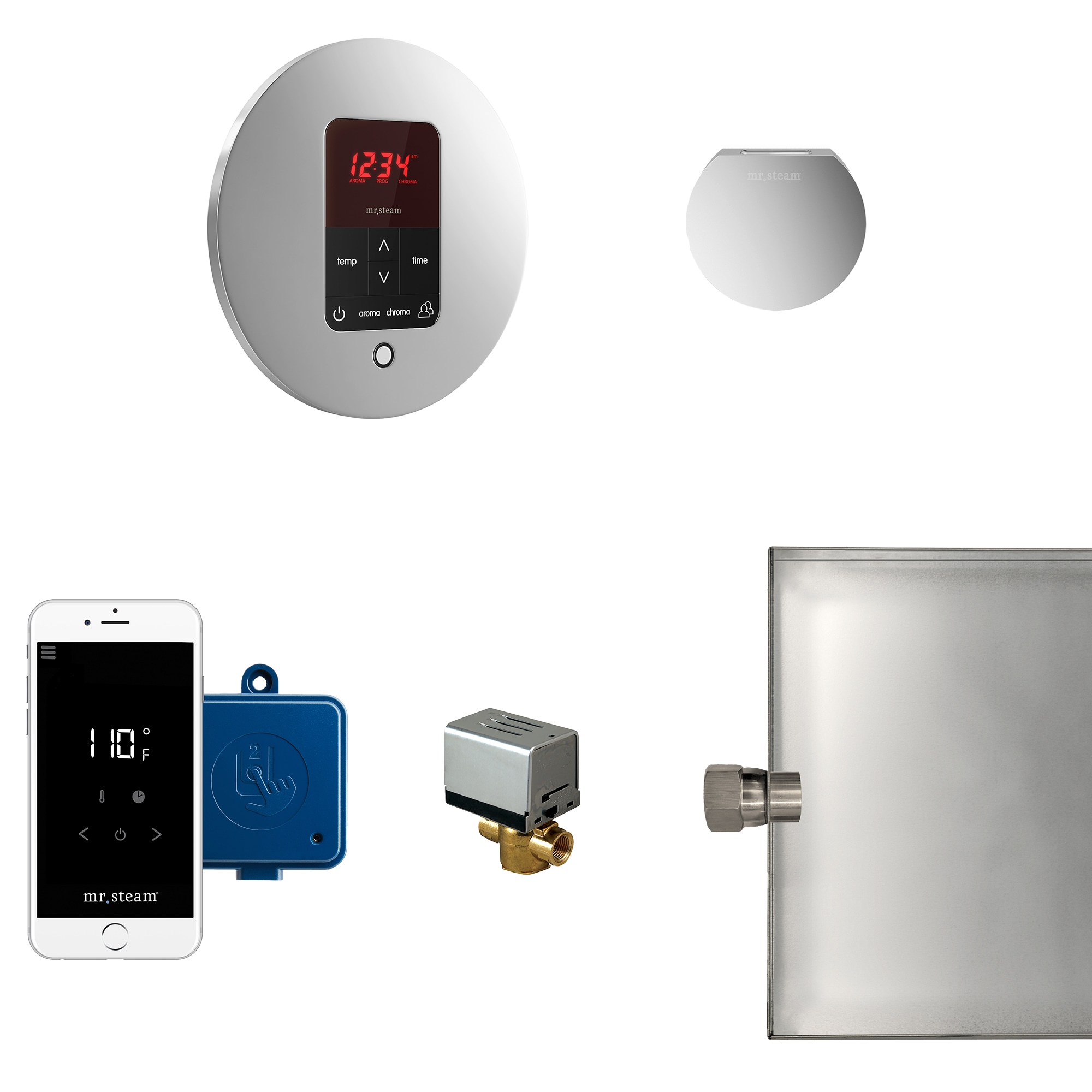 Mr. Steam MSBUTLER1RD-PC 120-Watt Polished Chrome Steam generator control kit