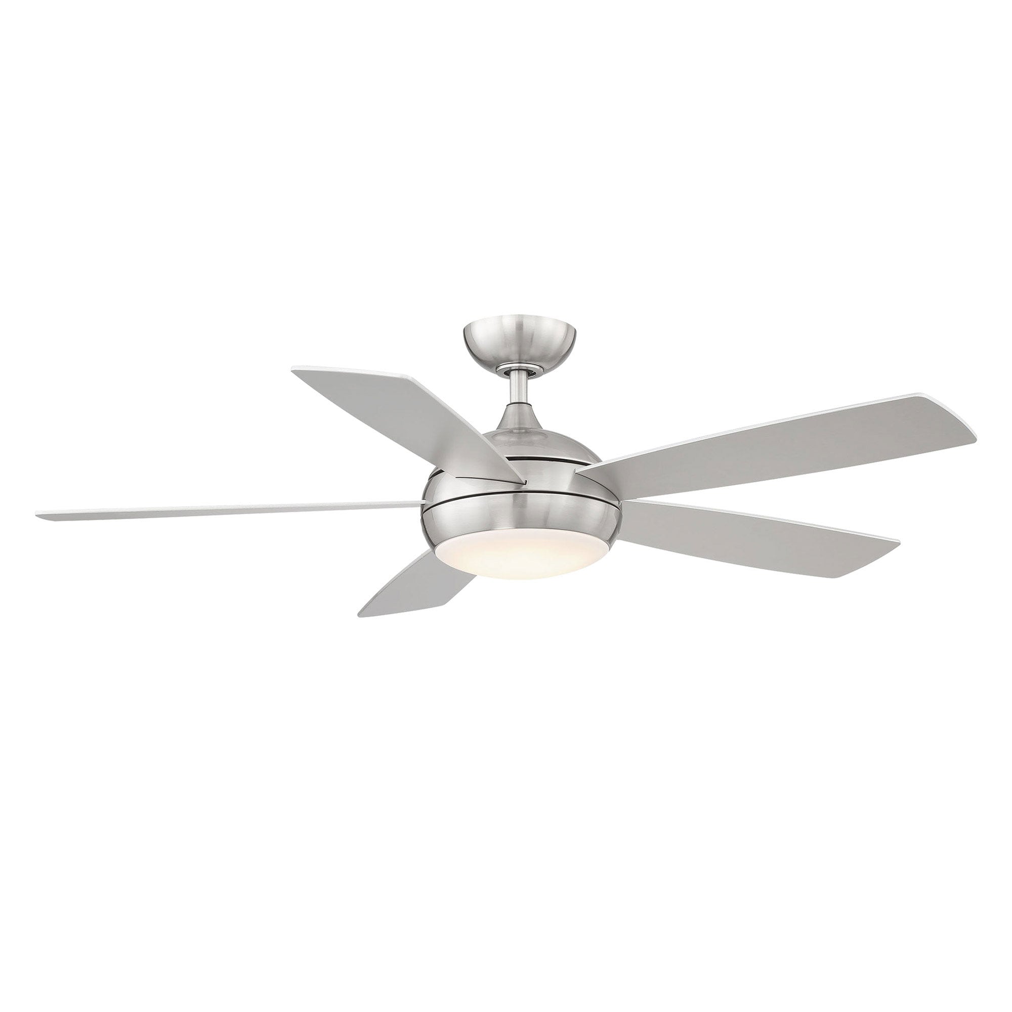5 Blade Brushed Nickel Ceiling Fan With Wireless Remote Control 52 in 