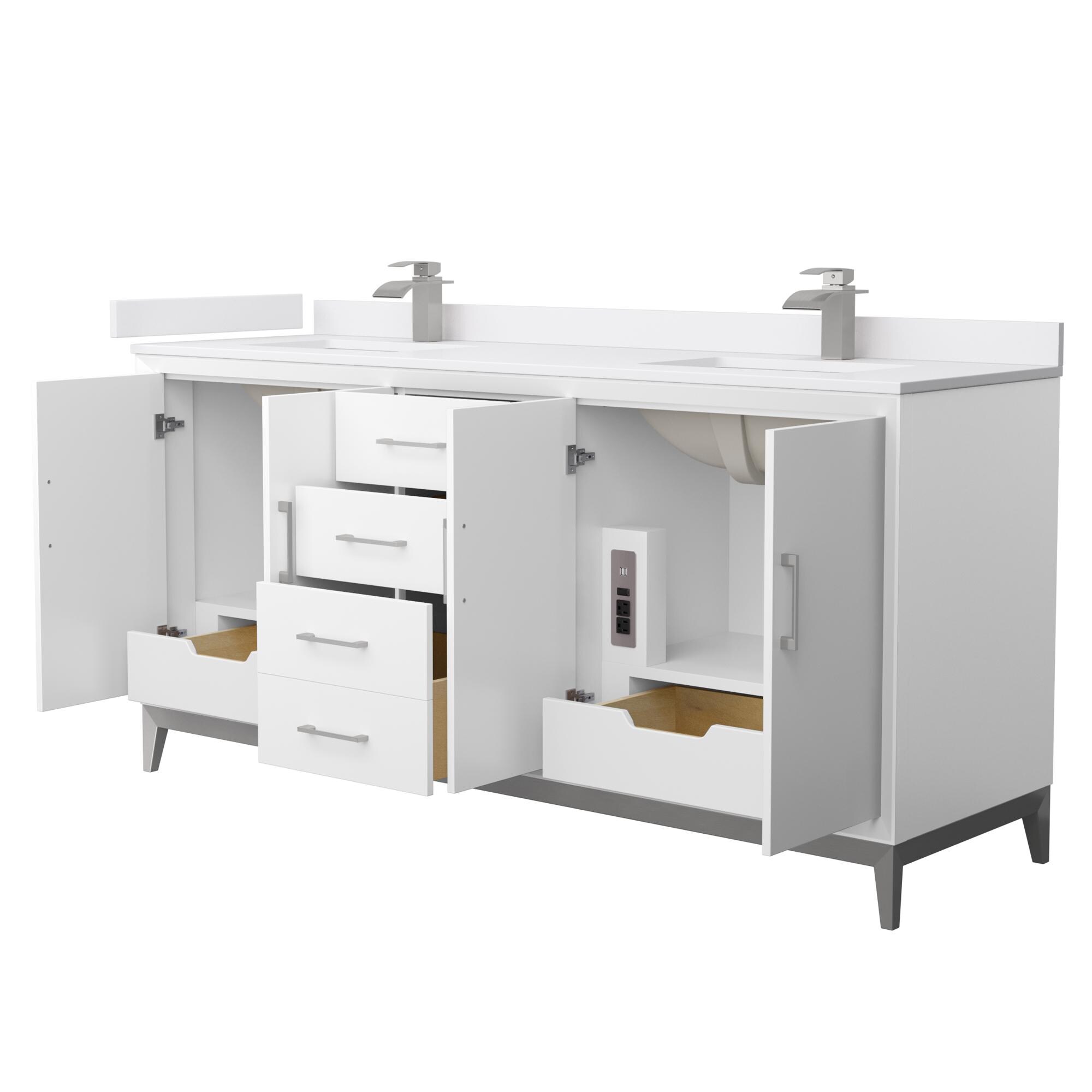 Wyndham Collection WCH818172DWHWCUNSMXX Bath-Vanity-Combo - View #2