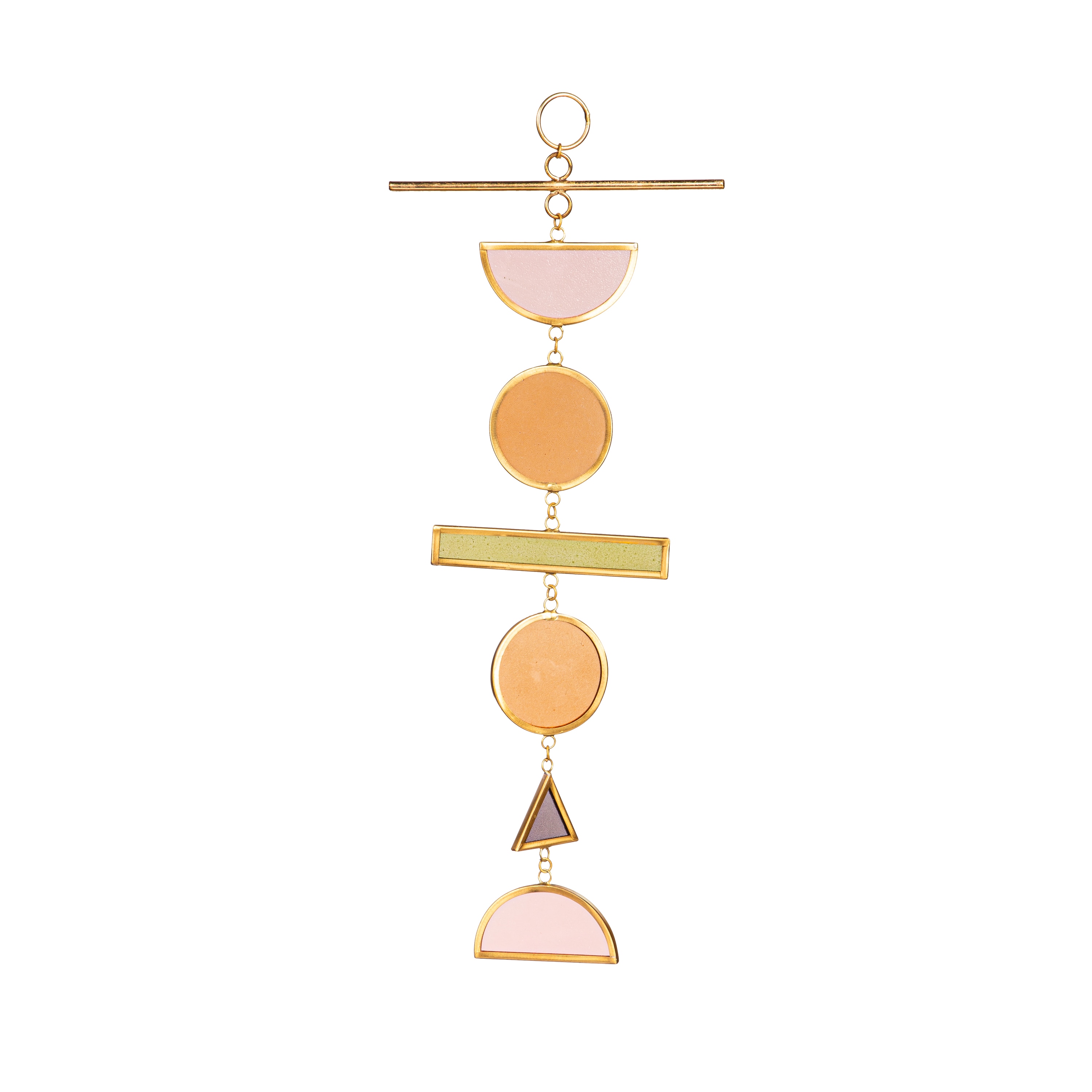 Evergreen 8HDG076 13-in Gold Metal Wind Chime