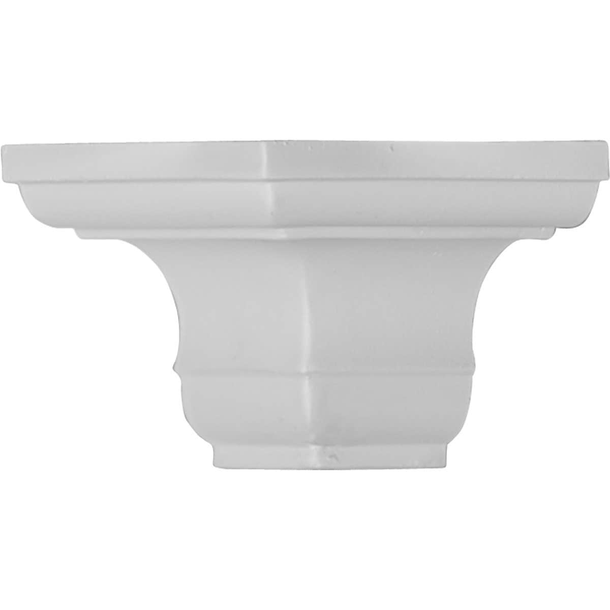 Ekena Millwork MOC02X02JE Jefferson 2-1/4-in x 2-1/4-in Interior Primed Polyurethane Traditional 470272 Outside corner Crown Moulding Block