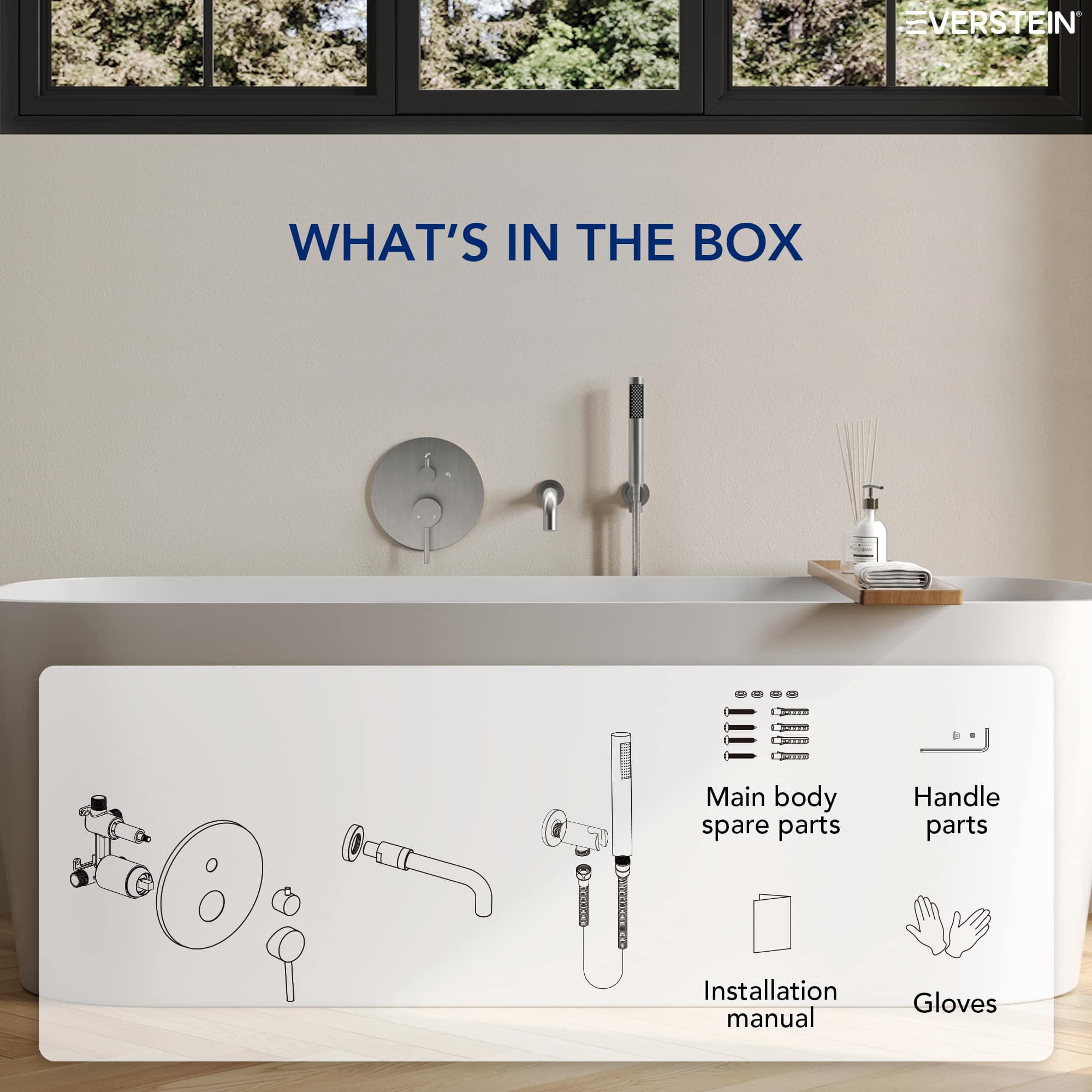 EVERSTEIN SFS-1137-NK Roman-Tub-Faucets - View #12