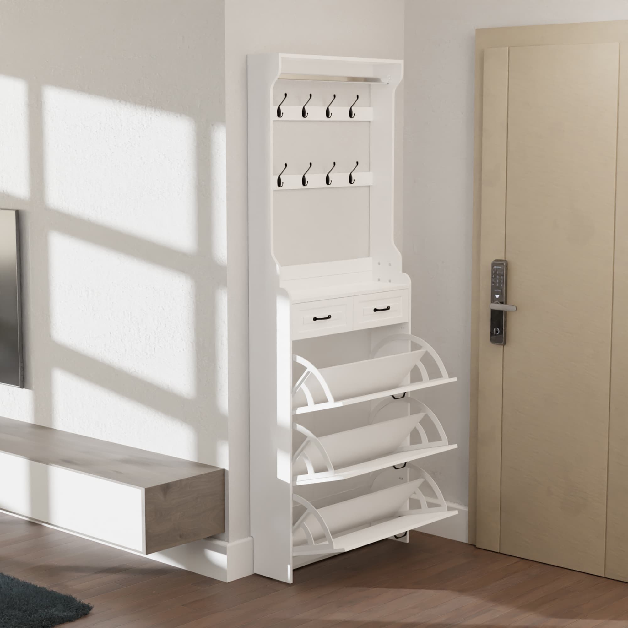 SINOFURN SYC080015WT Shoe-Racks - View #16