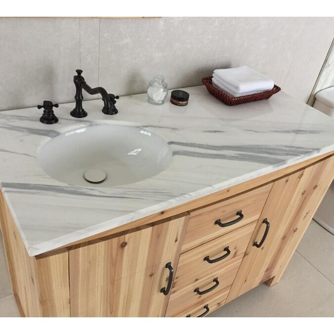 Home 48 In Single Left Side Sink, Bathroom Vanity With Sink Drawers On Left Side