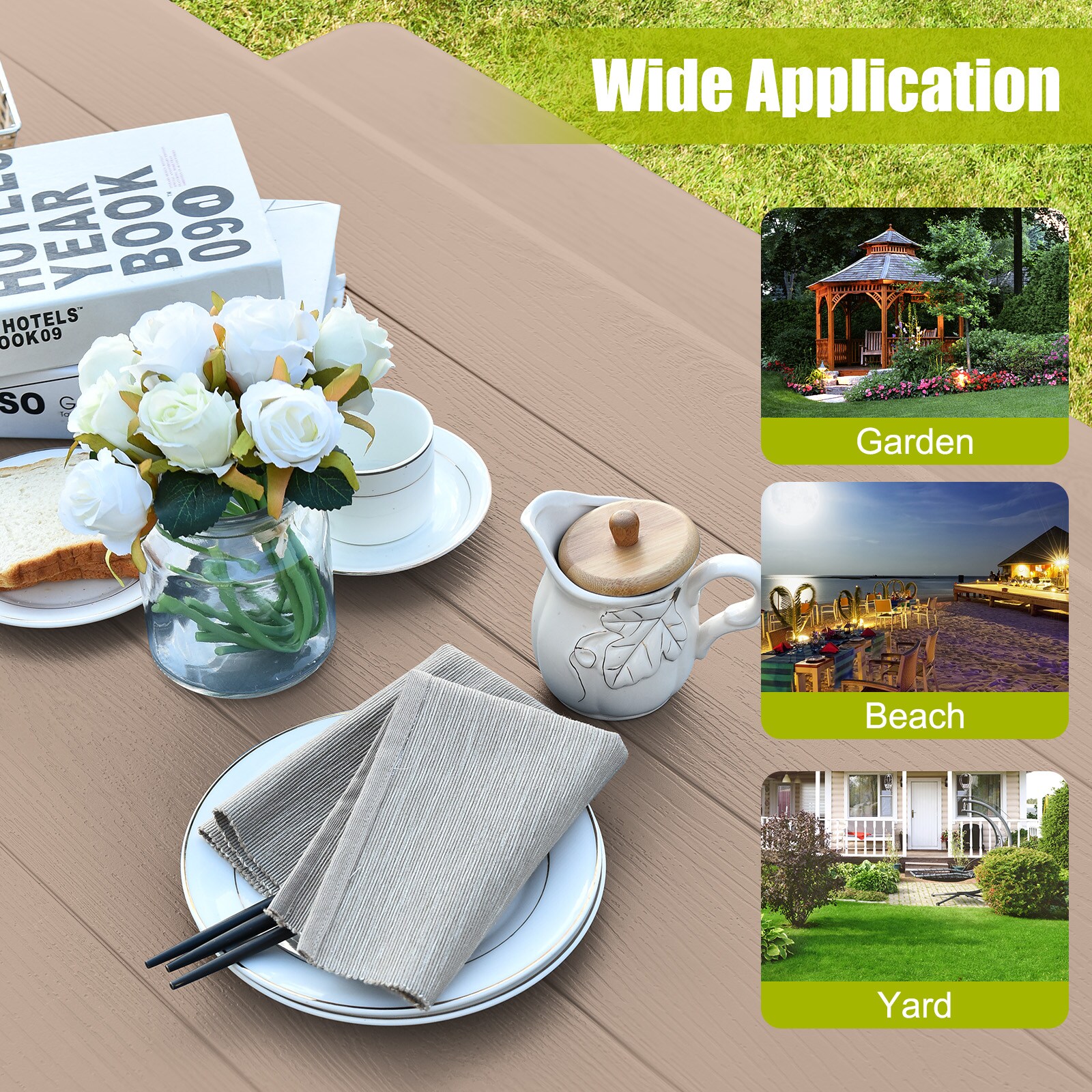 WELLFOR DOGN70808CF Picnic-Tables - View #7