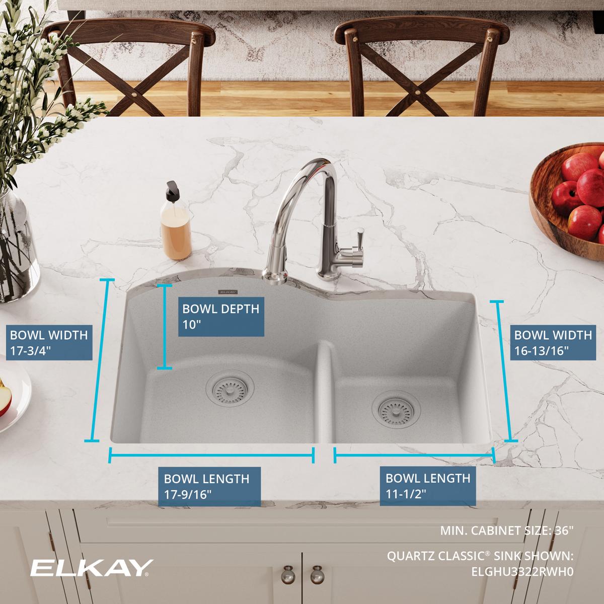 Elkay ELGHU3322RWH0 Kitchen-Sinks - View #5